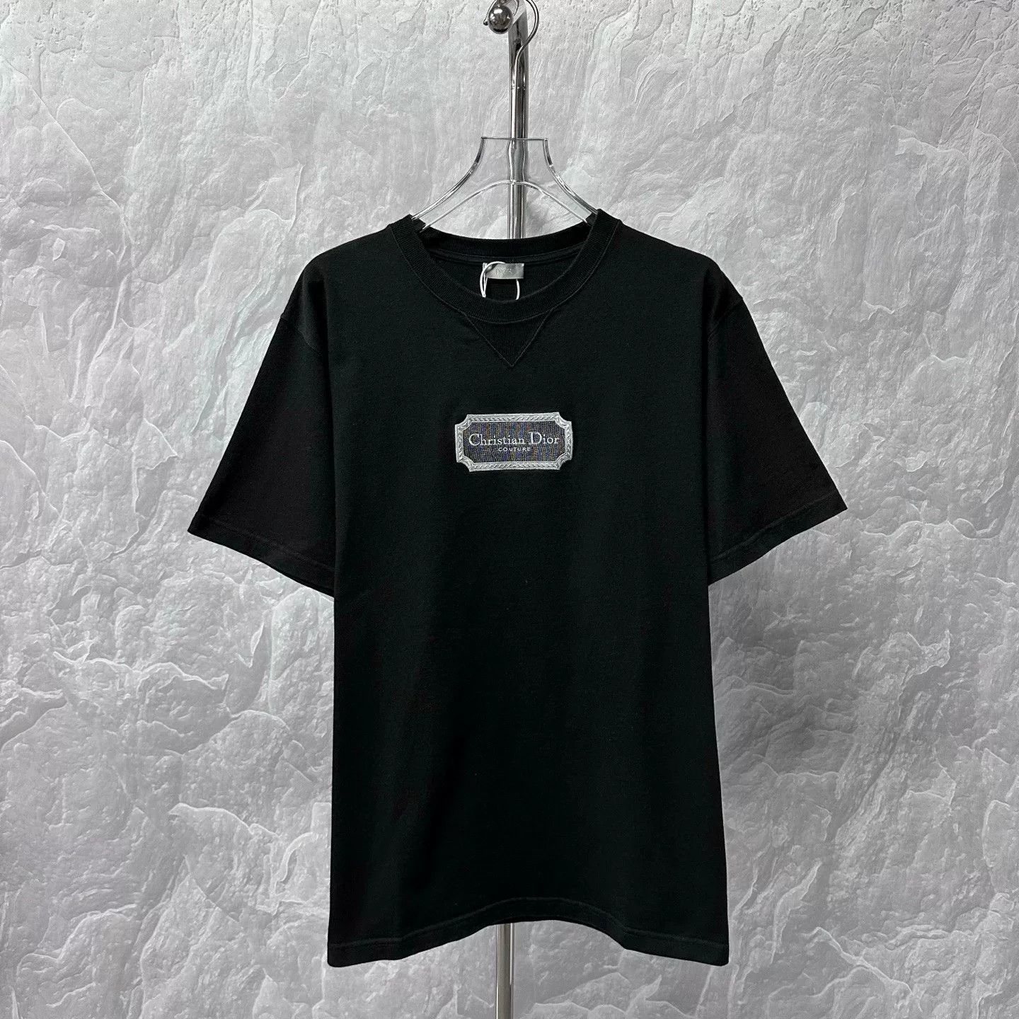 Dior christian dior logo embroidered black short sleeve Size US XL / EU 56 / 4 - 1 Thumbnail