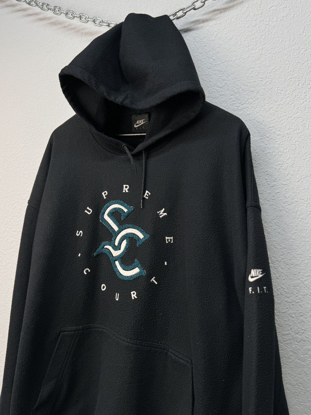 Vintage Vintage Hoodie Supreme & Nike court F.IT. logo Hype Size US XL / EU 56 / 4 - 3 Thumbnail