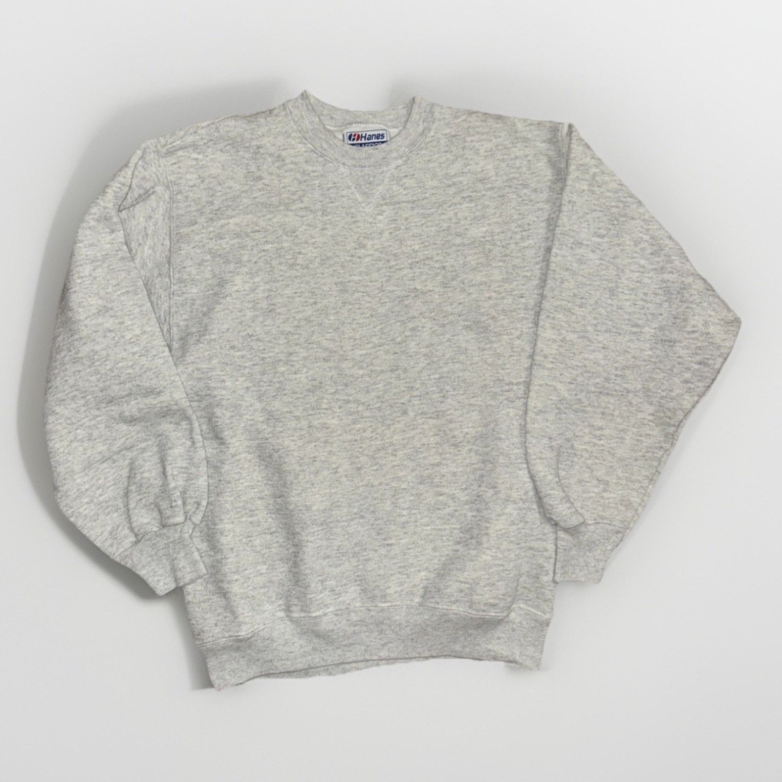 Hanes × Vintage Hanes USA Made Gray Crewneck Sweatshirt Men’s Classic Fit Size US M / EU 48-50 / 2 - 1 Thumbnail