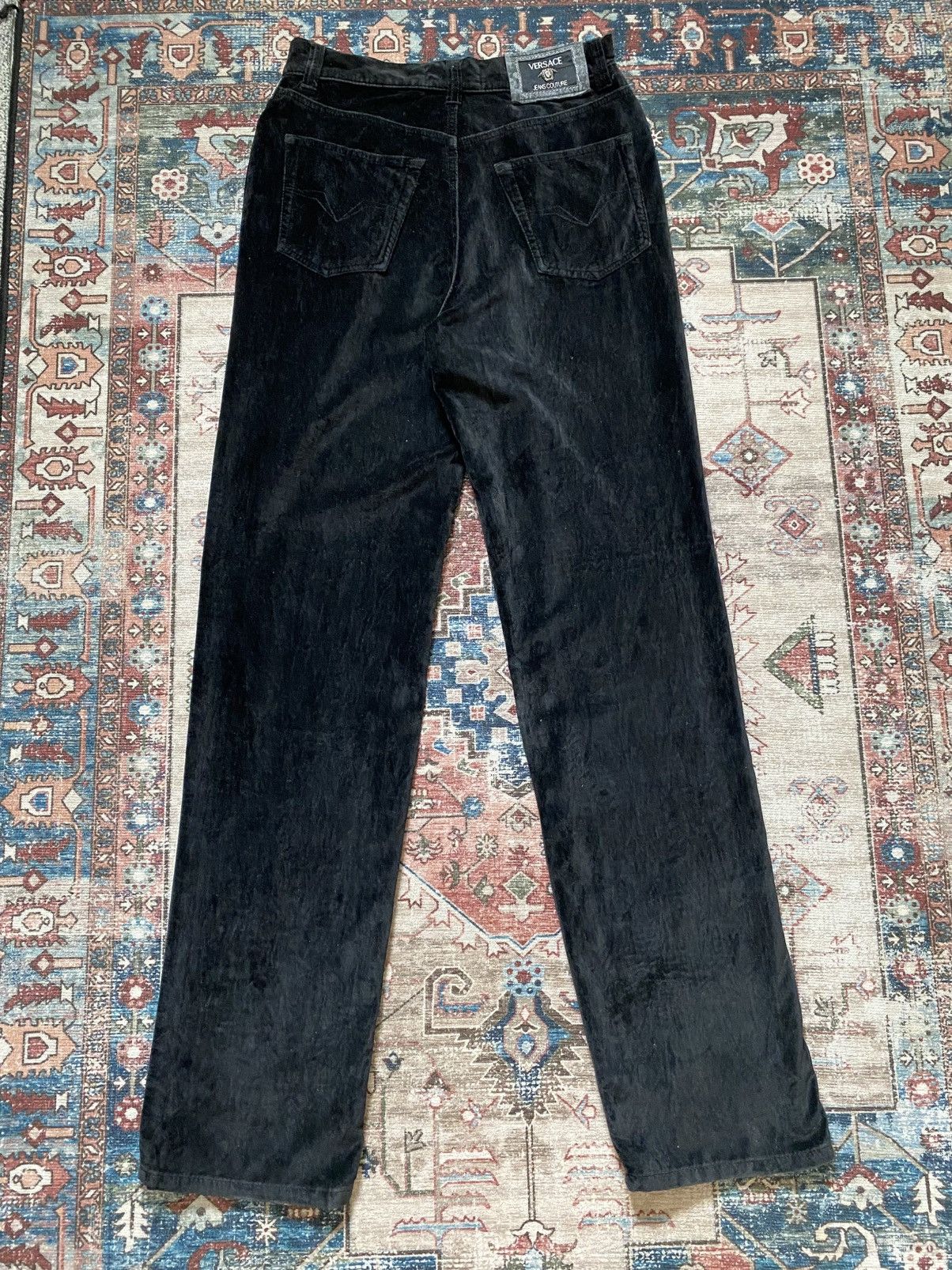 Versace Jeans Couture Vintage Versace Jeans Couture Velvet Pants Size US 29 - 2 Thumbnail