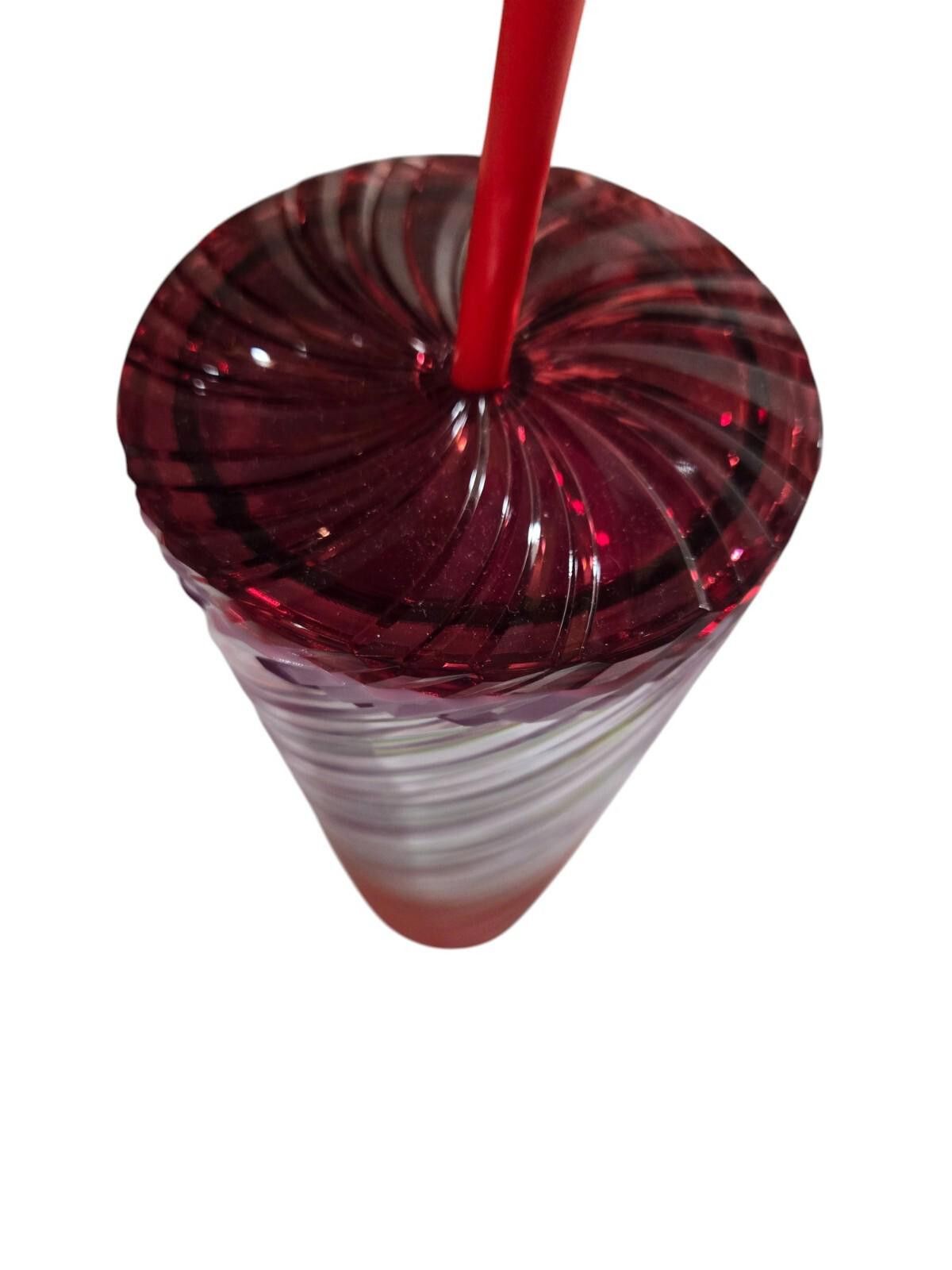 Designer Starbucks Sunrise Whirl Cold Cup Tumbler Straw 24 oz NEW Size ONE SIZE - 2 Thumbnail