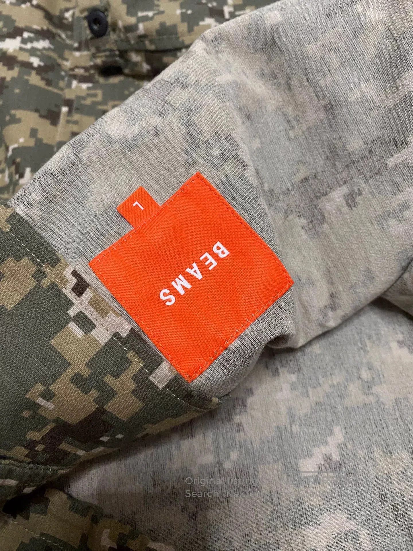 Beams Plus camo military style oversized jacket. Size US L / EU 52-54 / 3 - 8 Thumbnail