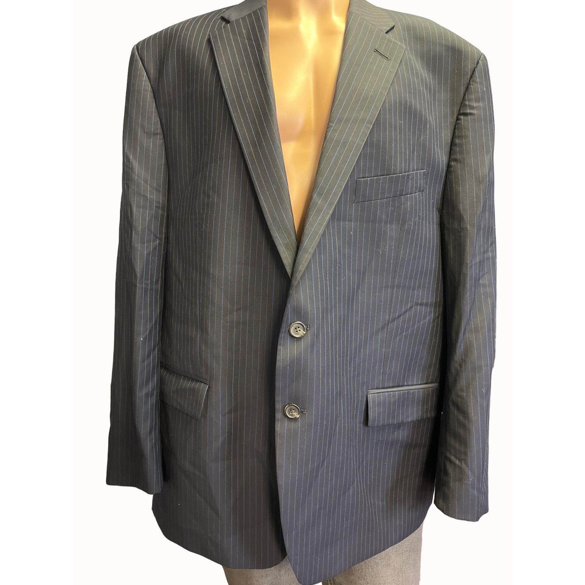 Lauren Ralph Lauren Lauren Ralph Lauren Men's Black 100% Wool Sports Coat/Blazer Size 48R - 1 Thumbnail