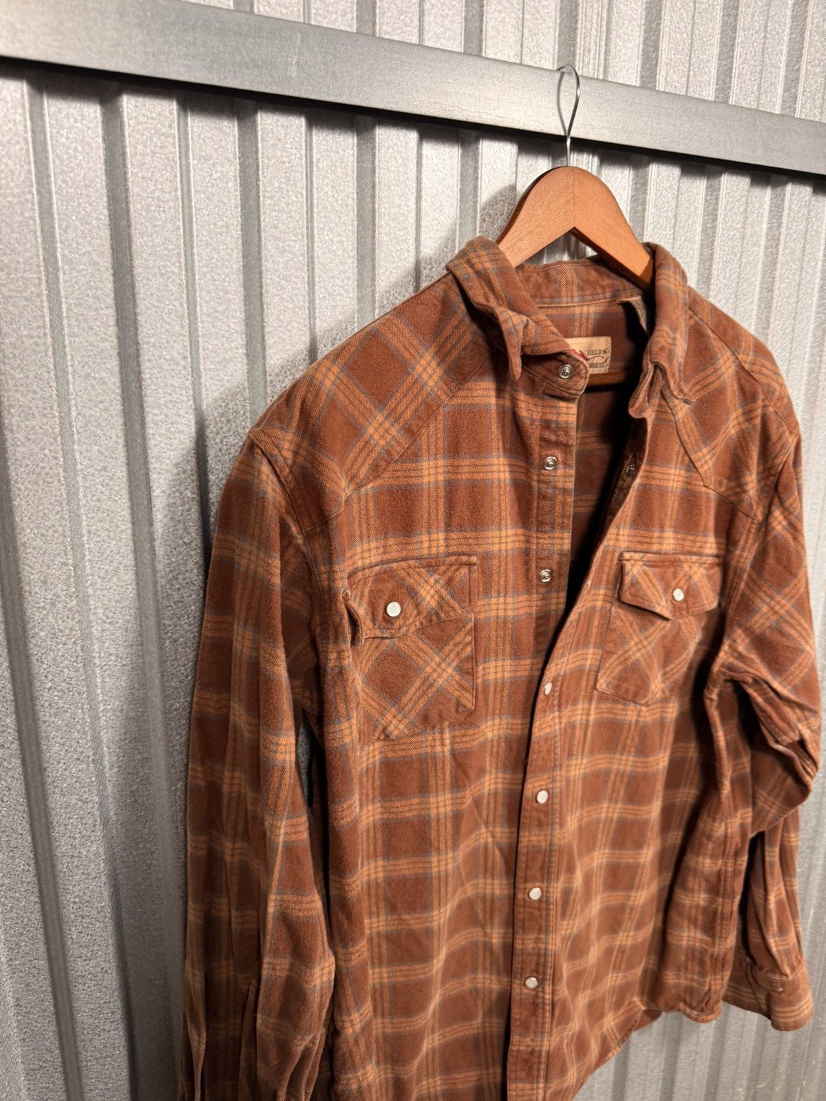 Other 90s Vintage Field In Frost Pearl Snap Brown Western Shirt Size US XL / EU 56 / 4 - 8 Thumbnail