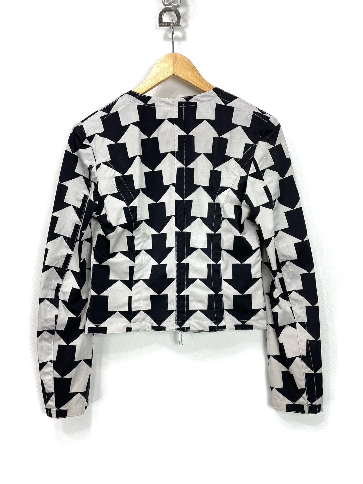 Gianfranco Ferre Gianfranco Ferré – GF Ferré Vintage Geometric Zip Jacket Size M / US 6-8 / IT 42-44 - 4 Thumbnail