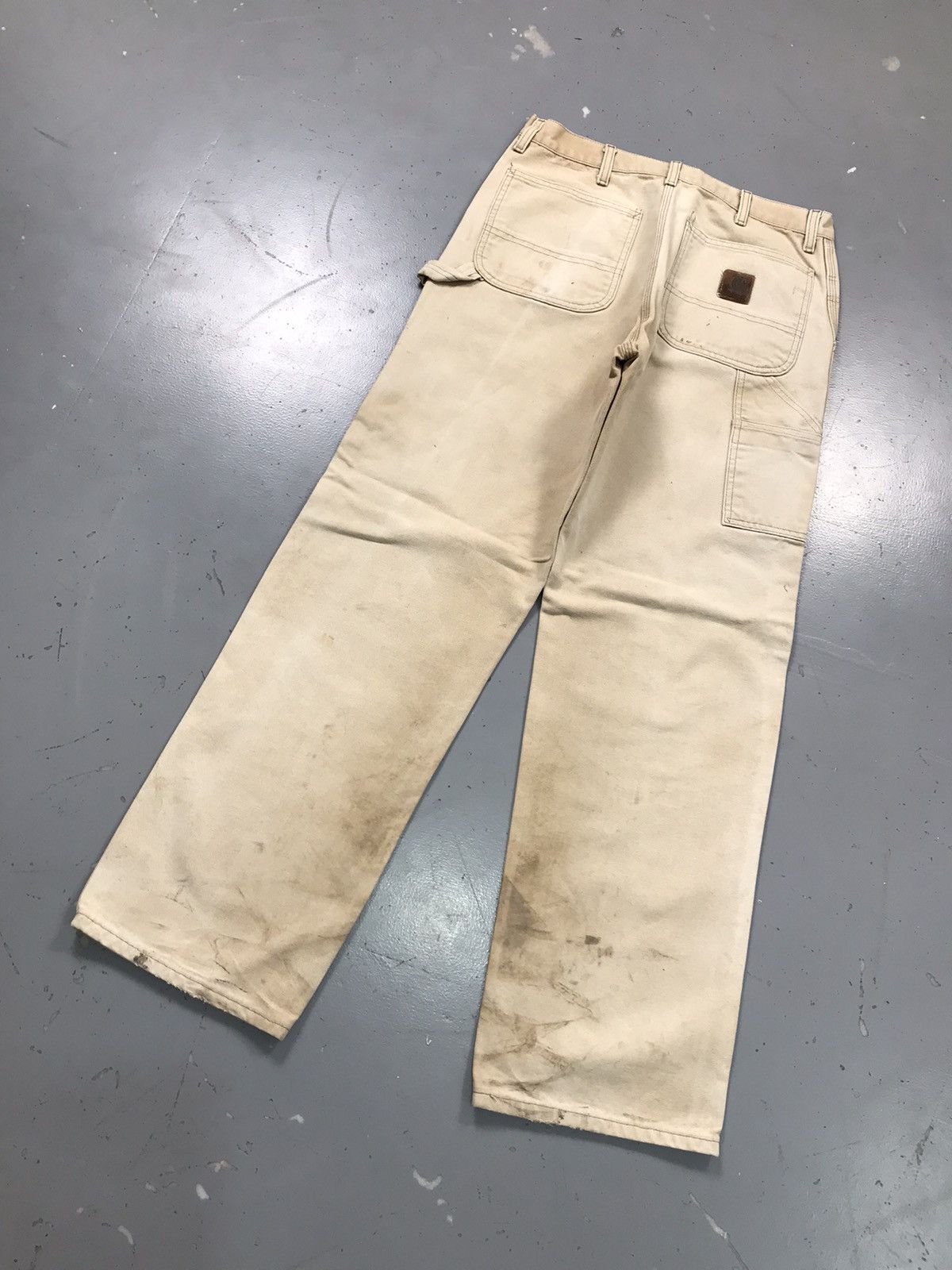 Vintage 90s Vintage sunfade Carhartt B11 BRN carpenter denim Size US 32 / EU 48 - 11 Thumbnail
