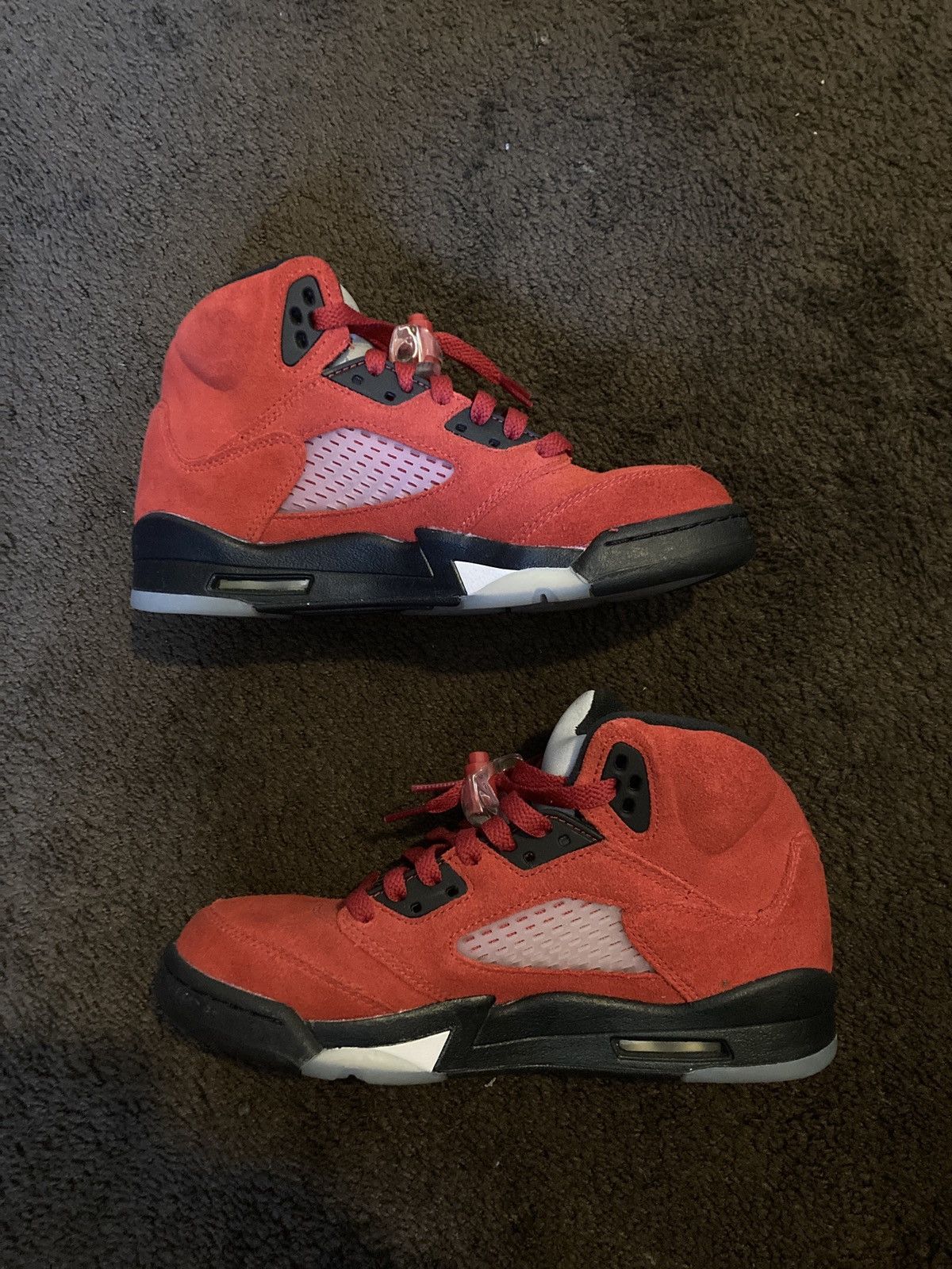 Jordan Brand Air Jordan 5 Retro “Red Suede” Size US 5.5 / IT 35.5 - 2 Thumbnail