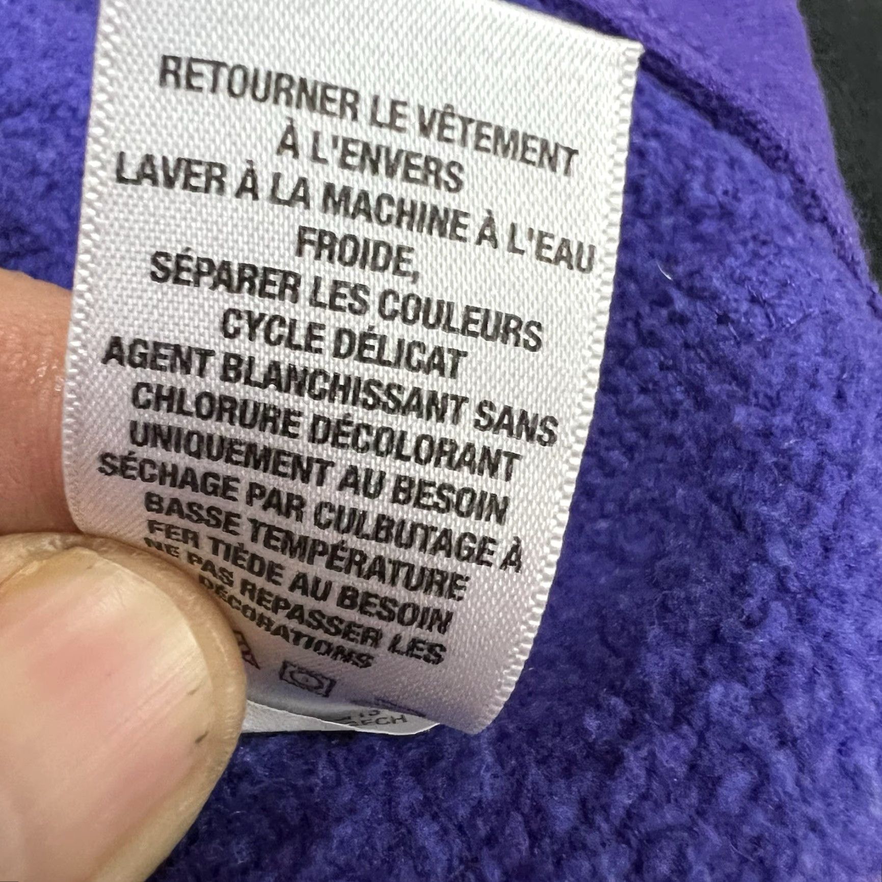 Vintage Aéropostale 87 Hooded Full Zip Sweatshirt Mens L Purple Embroidered Graphic Print Batman Stitch Blue Red White Classic Theme Size US L / EU 52-54 / 3 - 7 Thumbnail