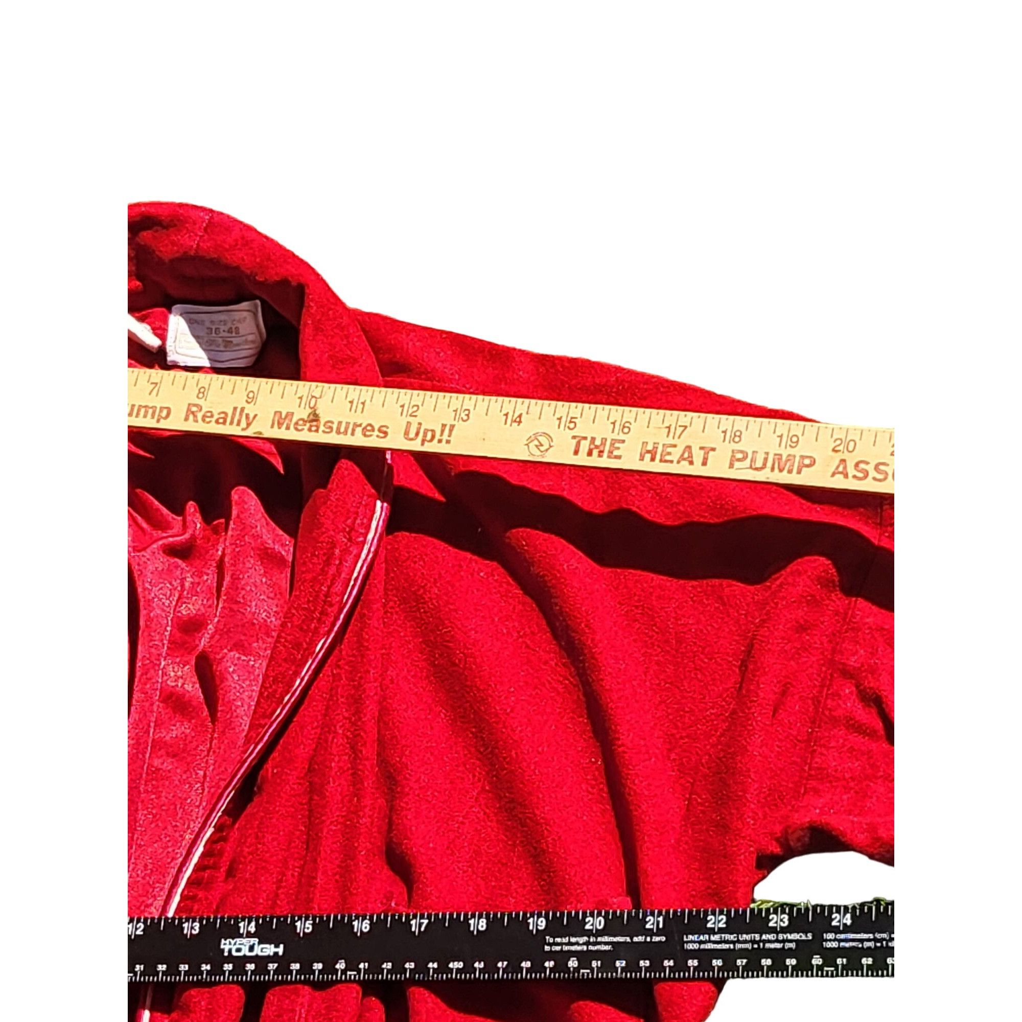 Sears Vintage Sears The Men's Store Robe Sz 36-48 Red Casual Sleep Size ONE SIZE - 5 Thumbnail