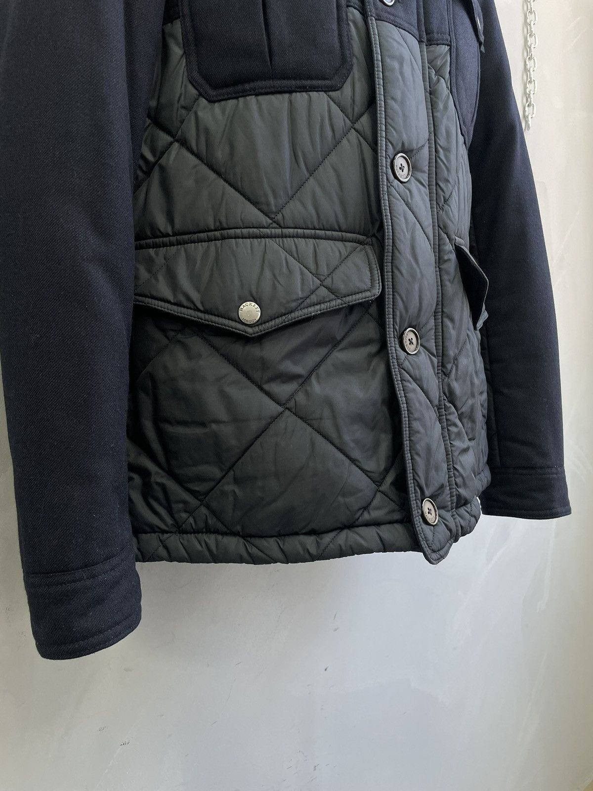Hackett Hackett quilted wool jacket navy blue classic puffer y2k Size US M / EU 48-50 / 2 - 5 Thumbnail