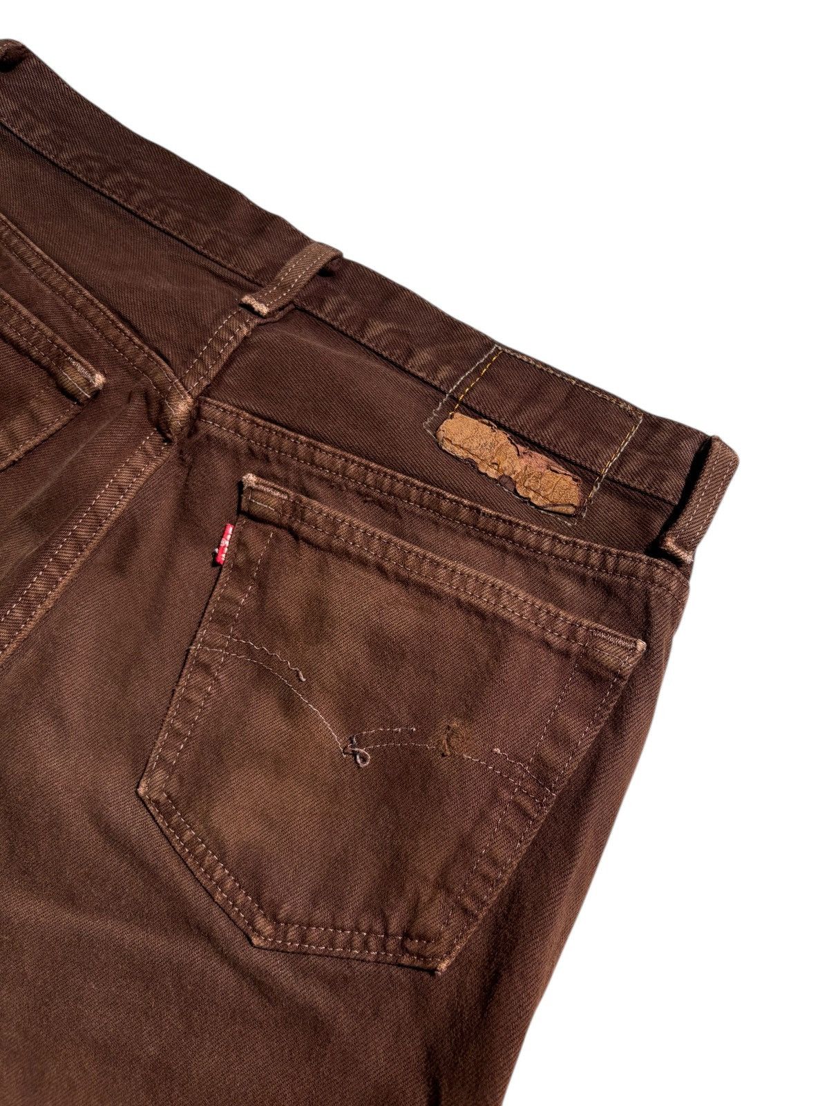 Levi's Vintage Clothing VTG Levi’s 501 Brown Jeans Made in USA Retro Size 32/32 Size US 32 / EU 48 - 2 Thumbnail