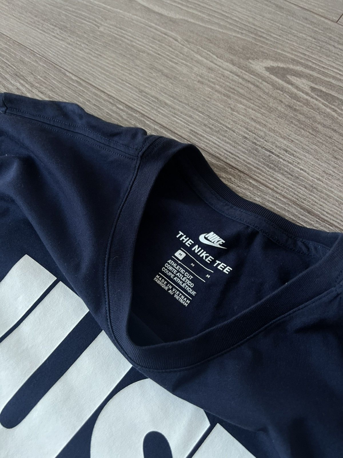 Nike ‼️Nike Big Logo Overprinted Just Do It Swoosh Long Sleeve Tee Size US M / EU 48-50 / 2 - 14 Thumbnail
