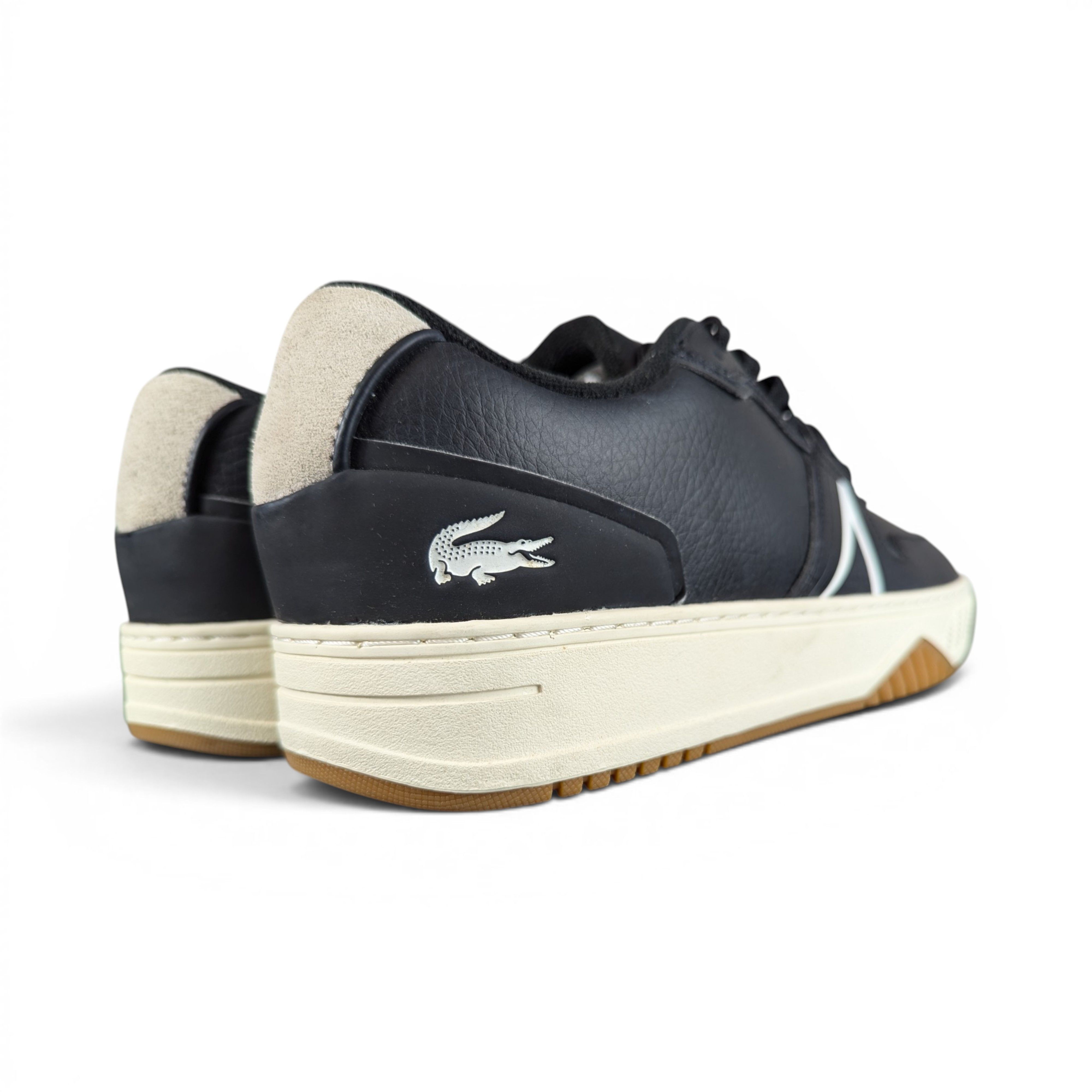 Lacoste LACOSTE BLACK LEATHER SNEAKERS Size US 10.5 / EU 43-44 - 5 Thumbnail