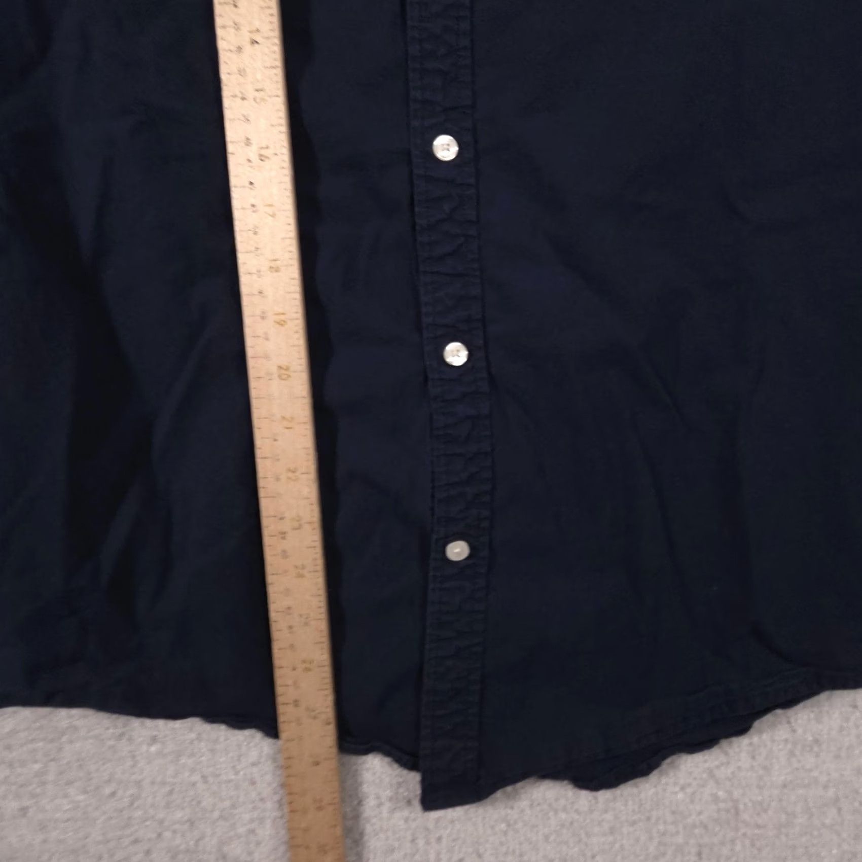 Vintage St. John's Bay Shirt Mens L Blue Solid Stretch Button Front Long Sleeve Casual Size US L / EU 52-54 / 3 - 7 Thumbnail