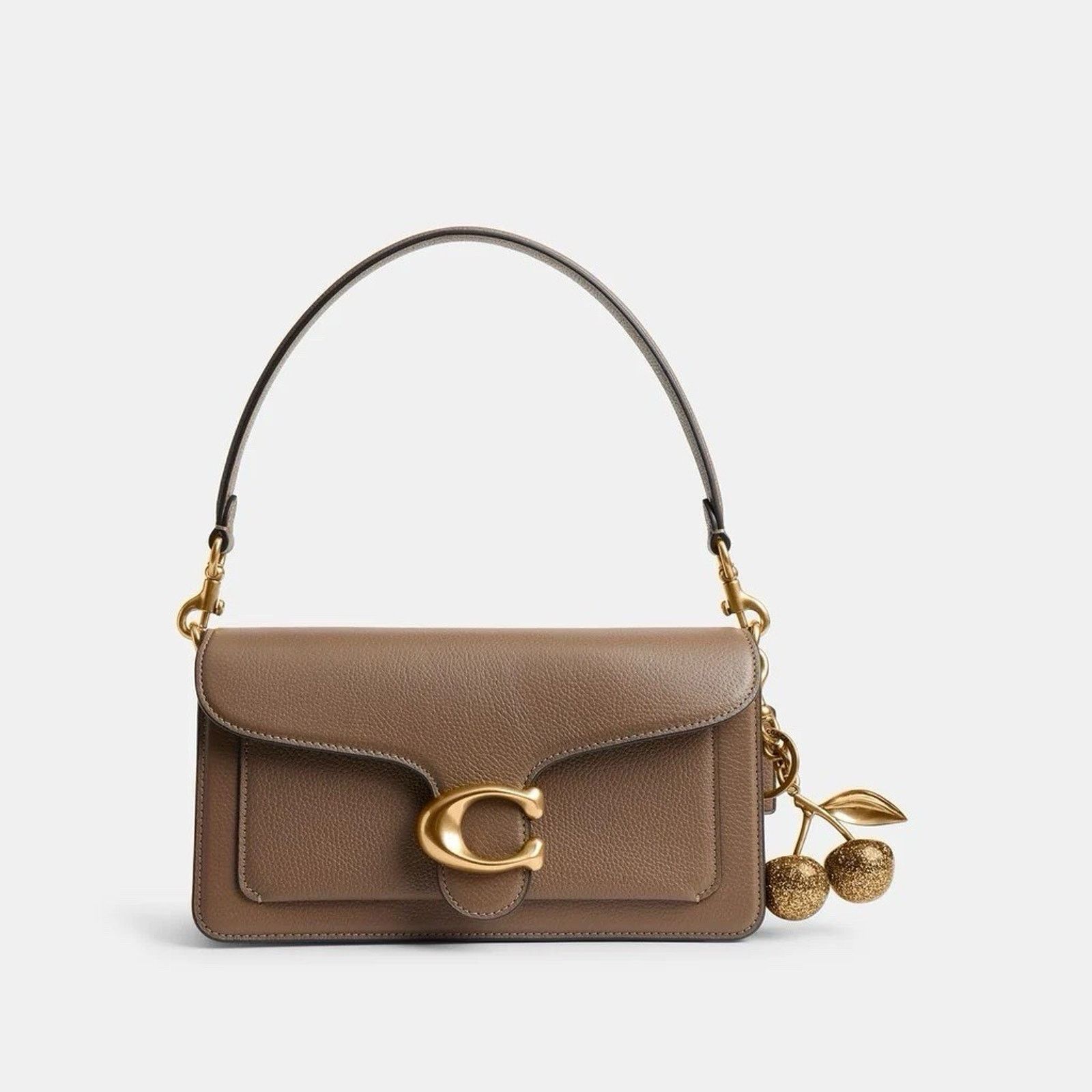 Coach NWT COACH Cherry GOLD SPARKLE Keychain Bag Charm 77840 Size ONE SIZE - 3 Thumbnail