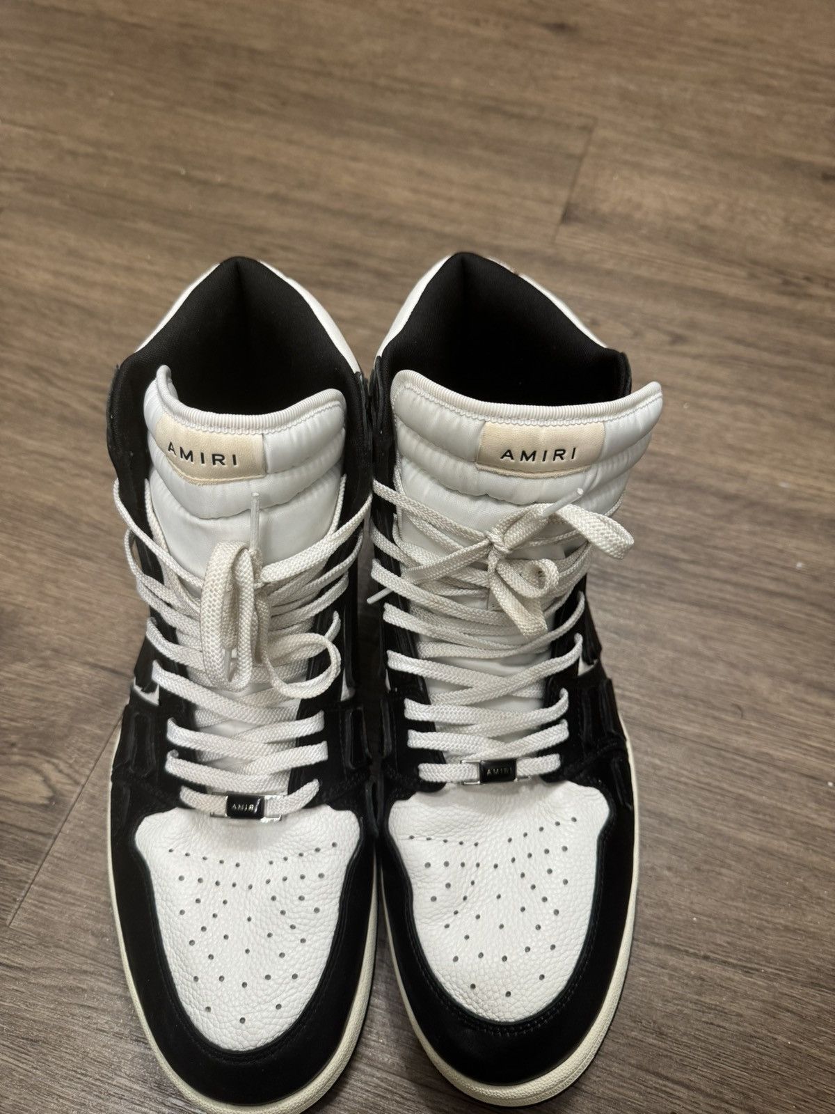 Amiri Men's Skel-Top Hi Leather Bones High-Top Sneakers Size US 13 / EU 46 - 5 Thumbnail