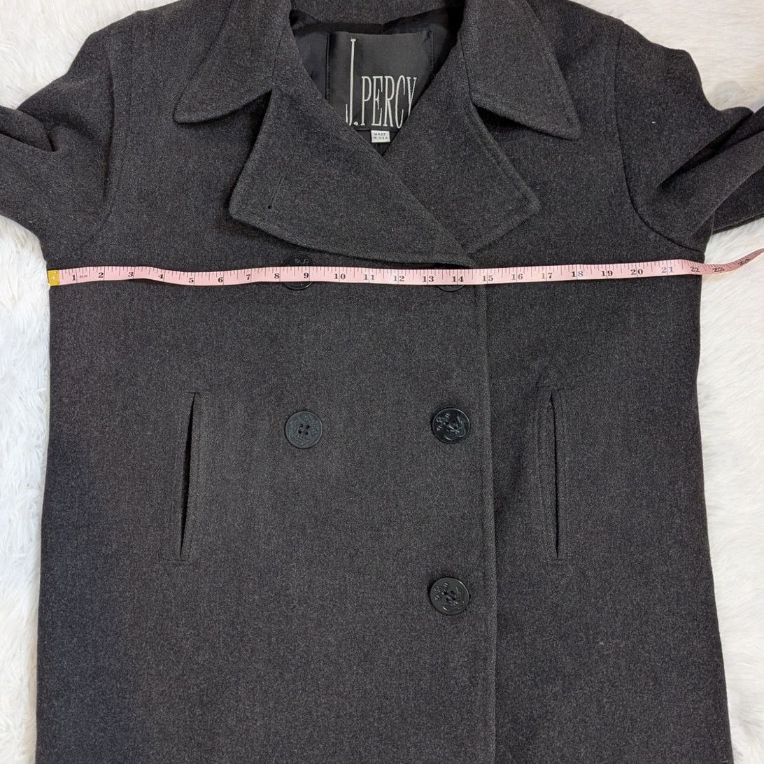 Other J. Percy Double Breasted Peacoat Gray Size 10 Size L / US 10 / IT 46 - 9 Thumbnail