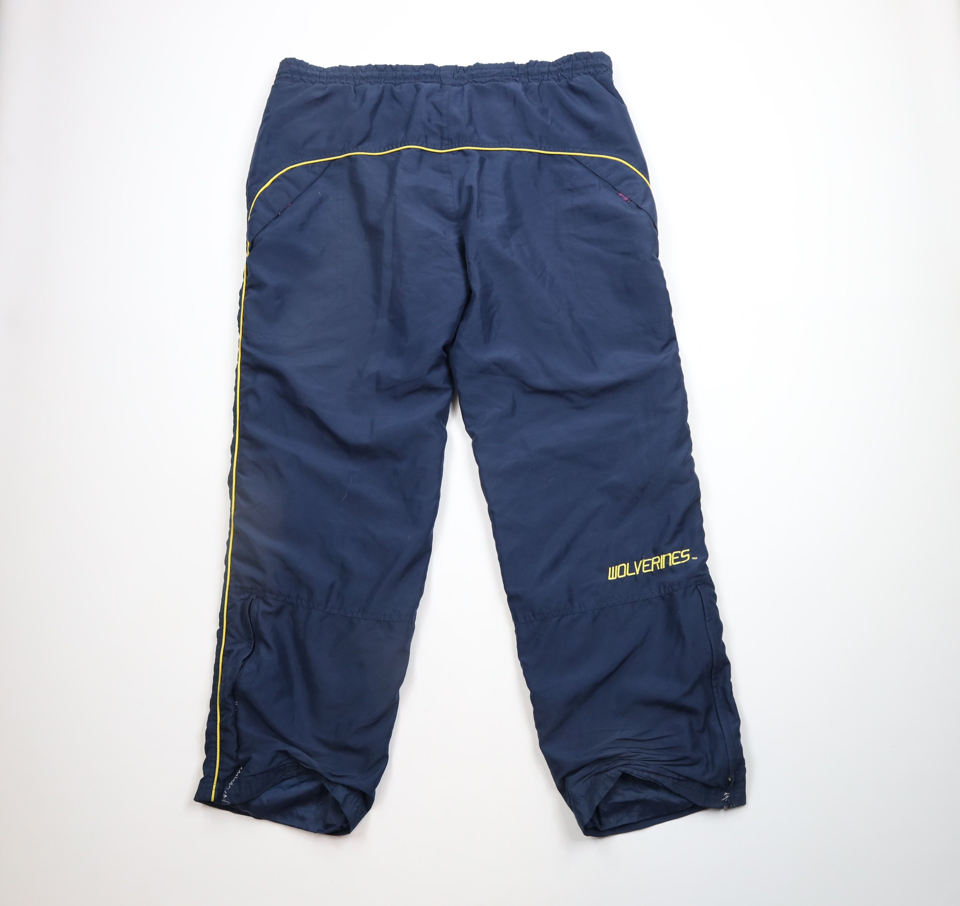 Vintage Vintage 90s Out University of Michigan Lined Wide Leg Pants Size US 40 / EU 56 - 10 Thumbnail