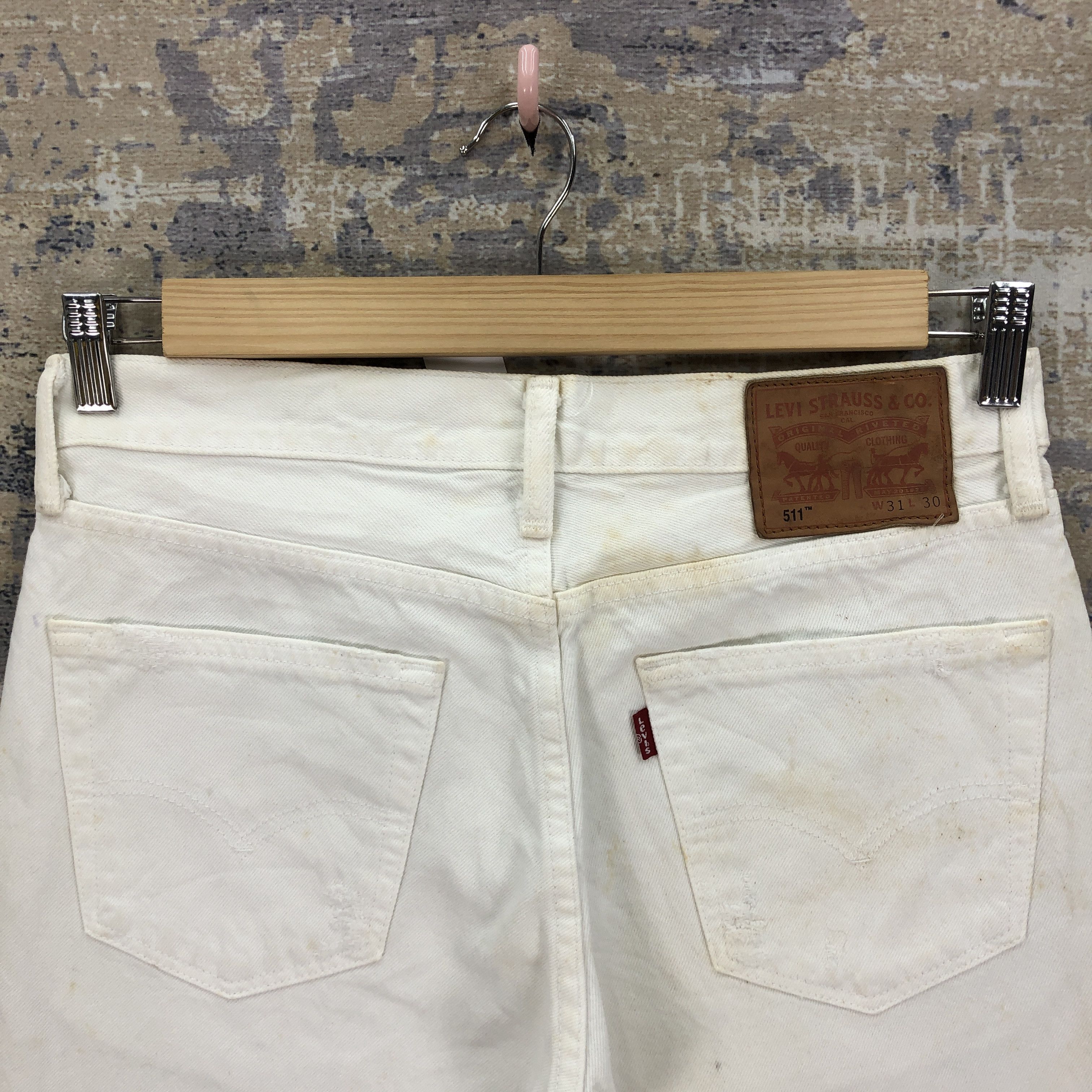 Levi's × Vintage Vintage Y2K Levis 511 Ripped Jeans Levi's Stove Pipe Denim Size US 30 / EU 46 - 6 Thumbnail