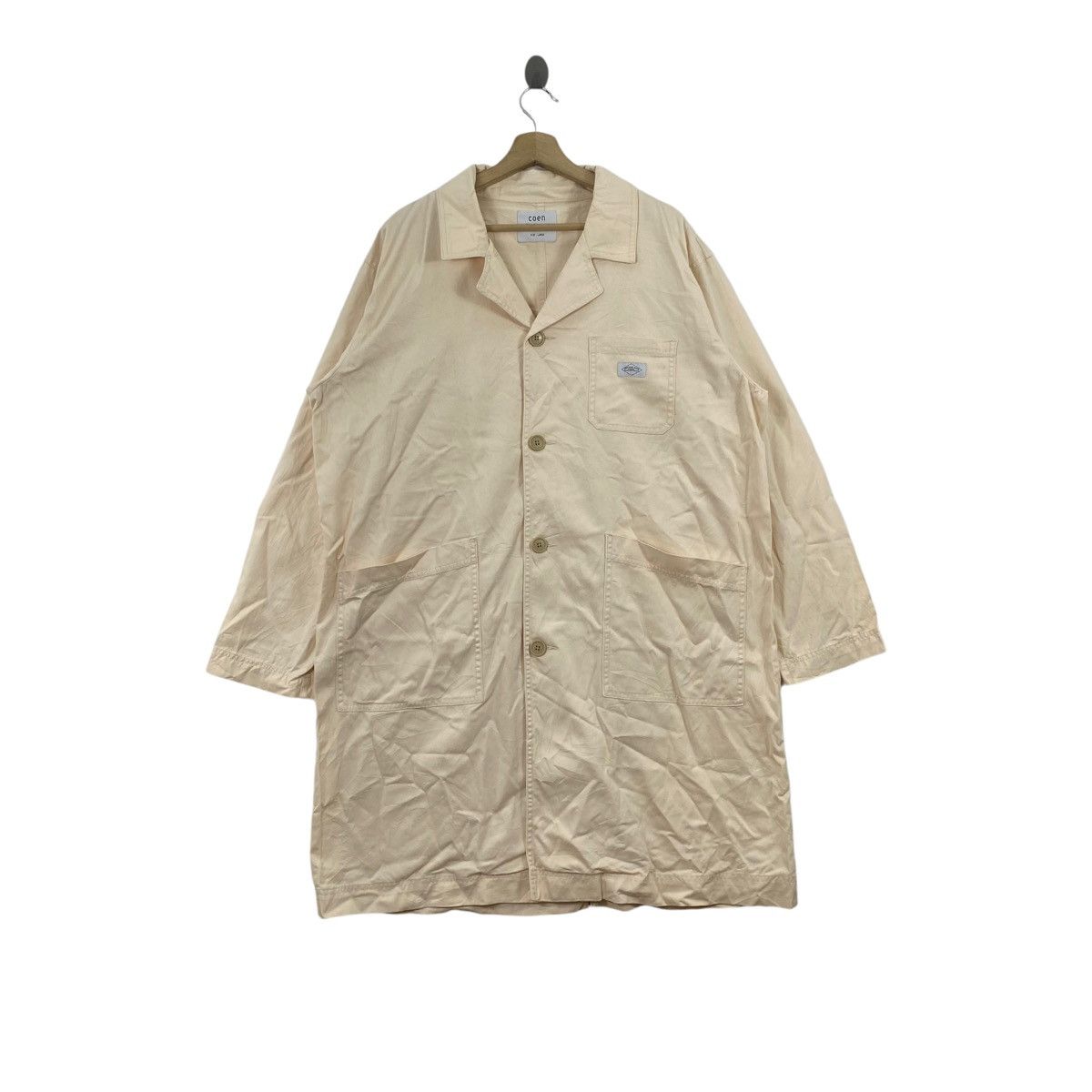 Japanese Brand COEN Japanese Brand Multi Pockets Button Up Cream Parka Size US L / EU 52-54 / 3 - 1 Thumbnail