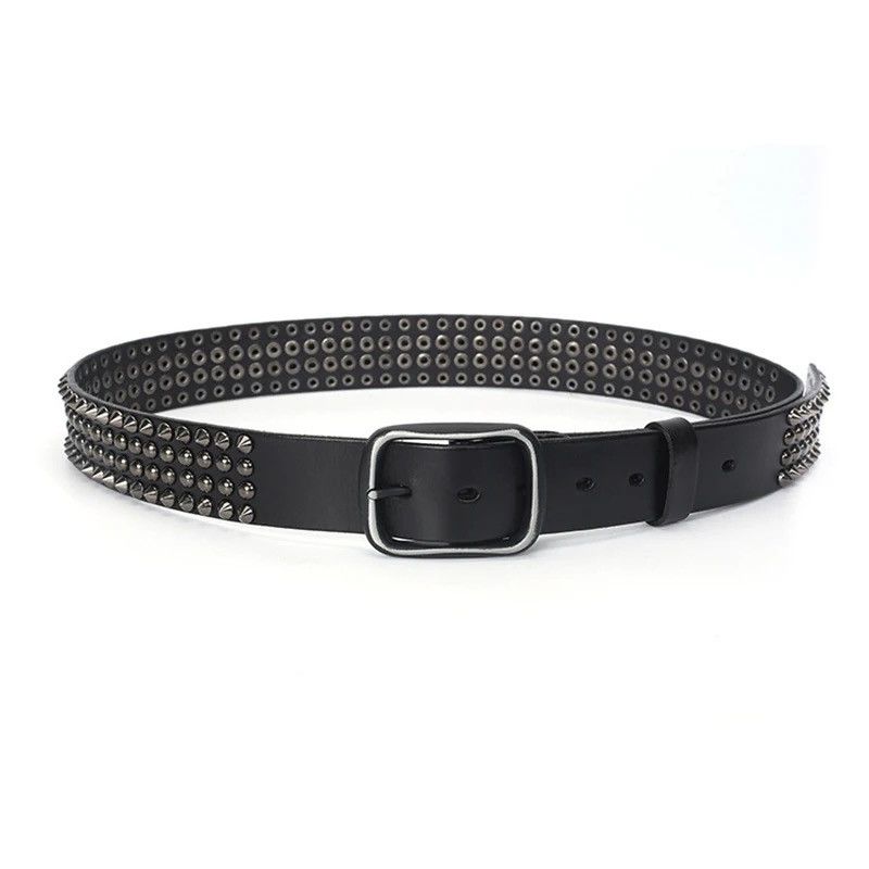 Leather × Vintage Punk Rivert Leather Belt Size ONE SIZE - 4 Thumbnail