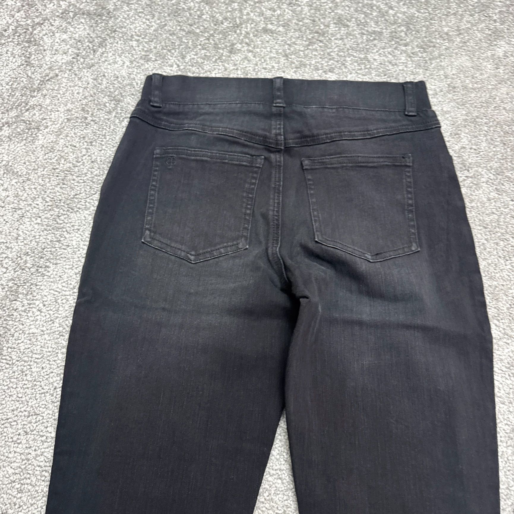 Denime VINTAGE Betabrand Women's Skinny Leg Jeans Pants XS Short Petite Black Casual 90s Retro Size 26" / US 2 / IT 38 - 6 Thumbnail