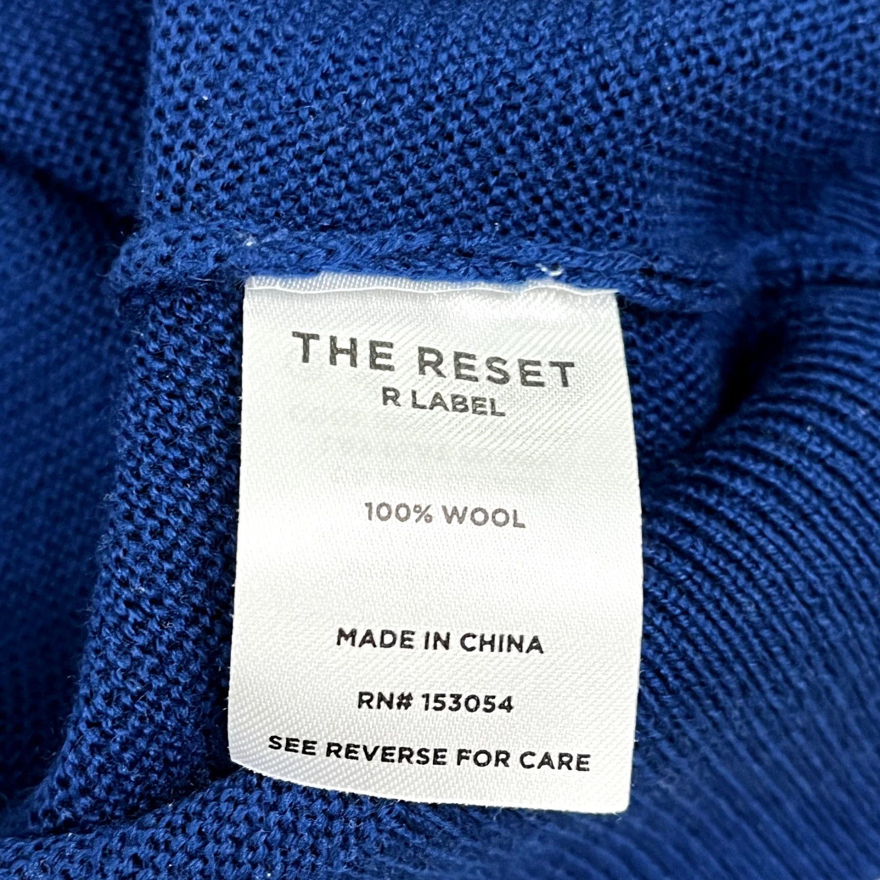 Vintage VINTAGE The Reset R Brand Women's Sweater Knit Pullover L/XL Blue V-Neck Dolman Sleeve Fall Winter Casual Size XL / US 12-14 / IT 48-50 - 3 Thumbnail