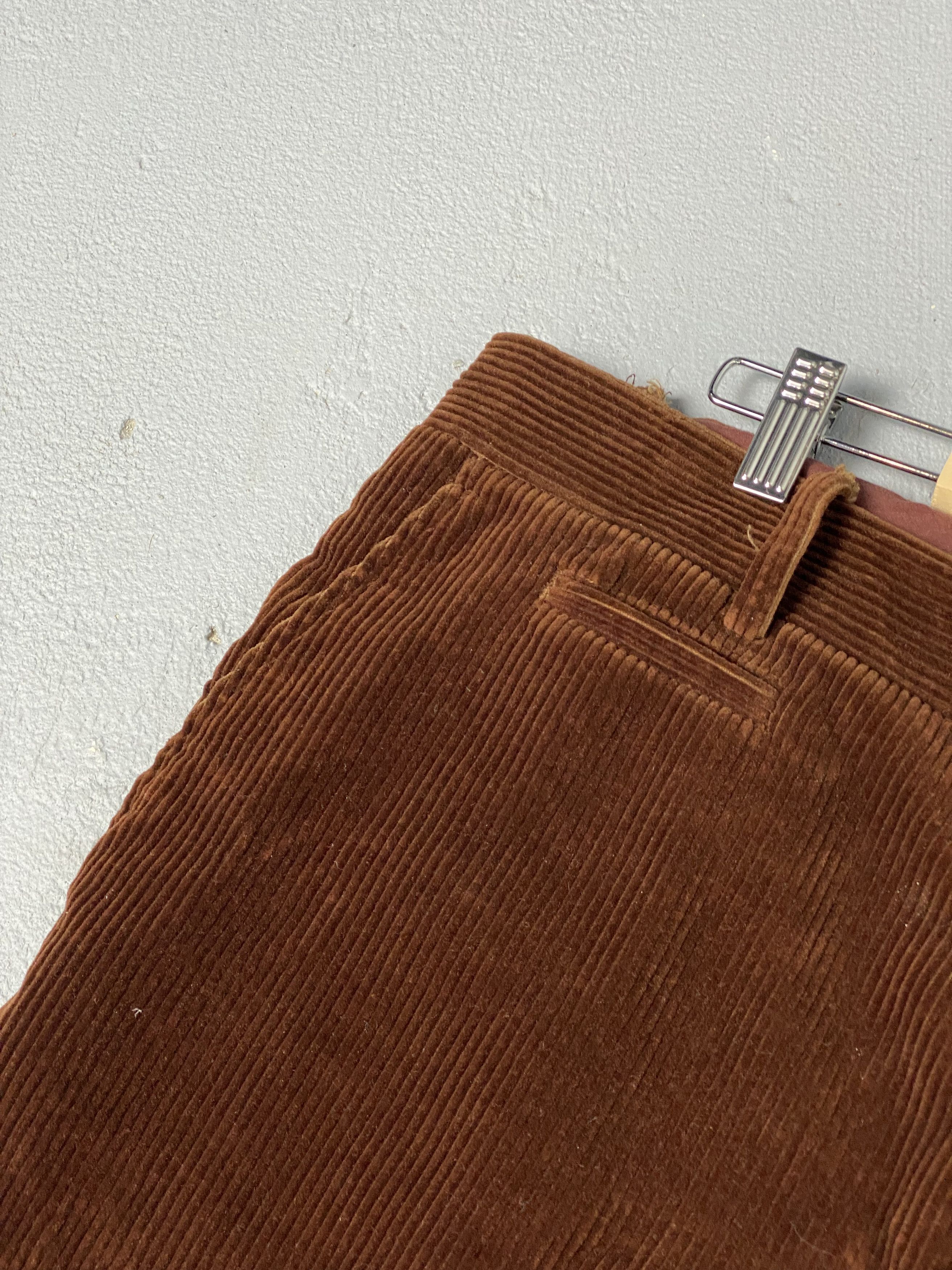 Marni Marni Wide Leg Cropped Corduroy Brown Pants Size US 38 / EU 54 - 6 Thumbnail