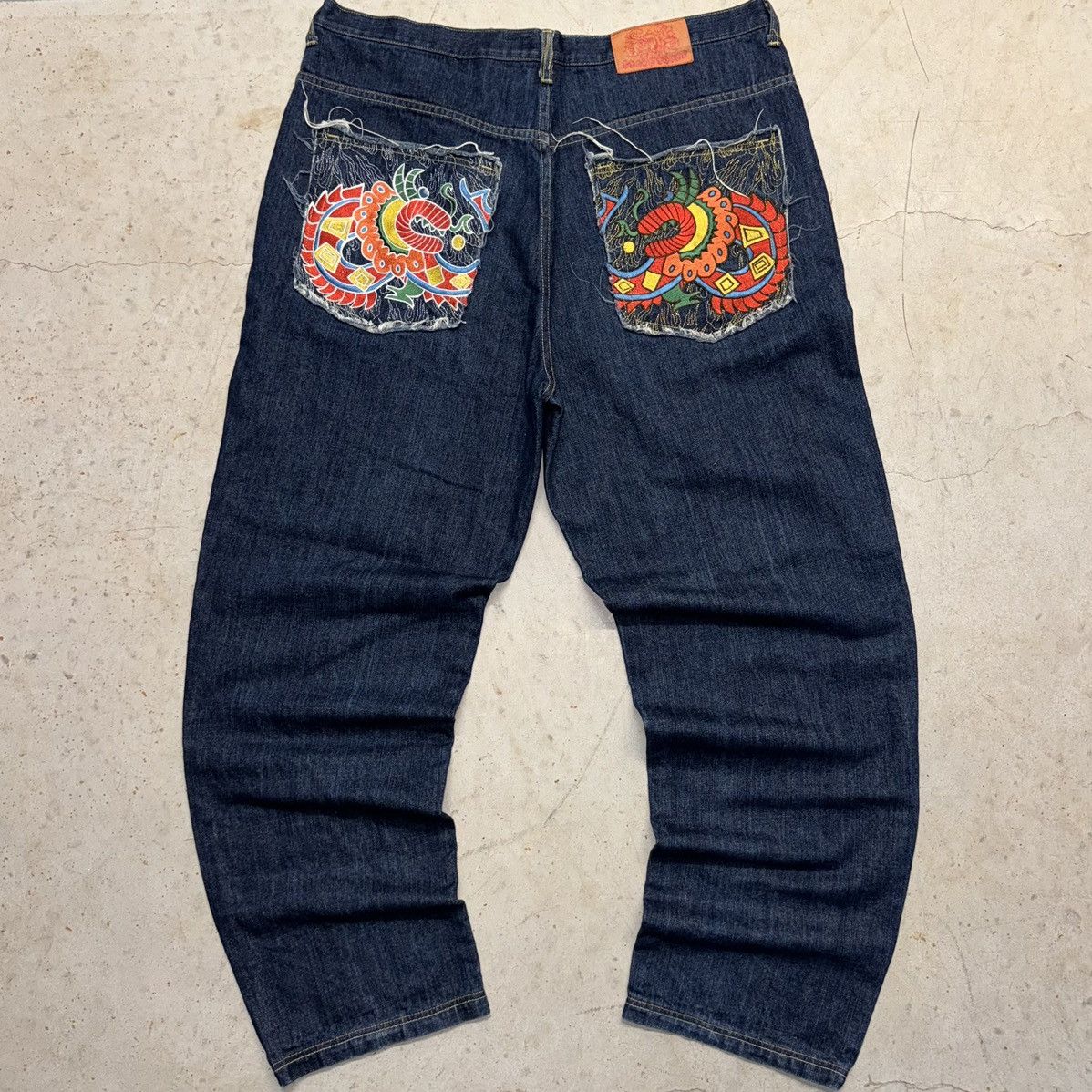 Jean Baggy Evisu Vintage Taille 34 - Style Hip Hop Y2K Rare, Occasion Parfait état