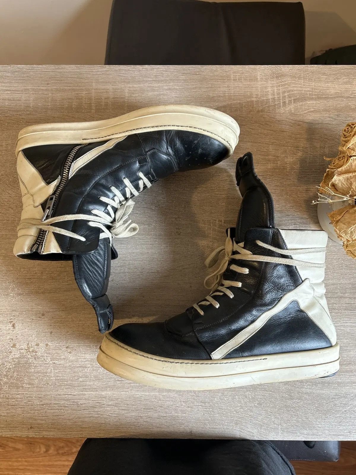 Rick Owens Rick Owens Geobaskets Sneakers Size US 12 / EU 45 - 3 Thumbnail