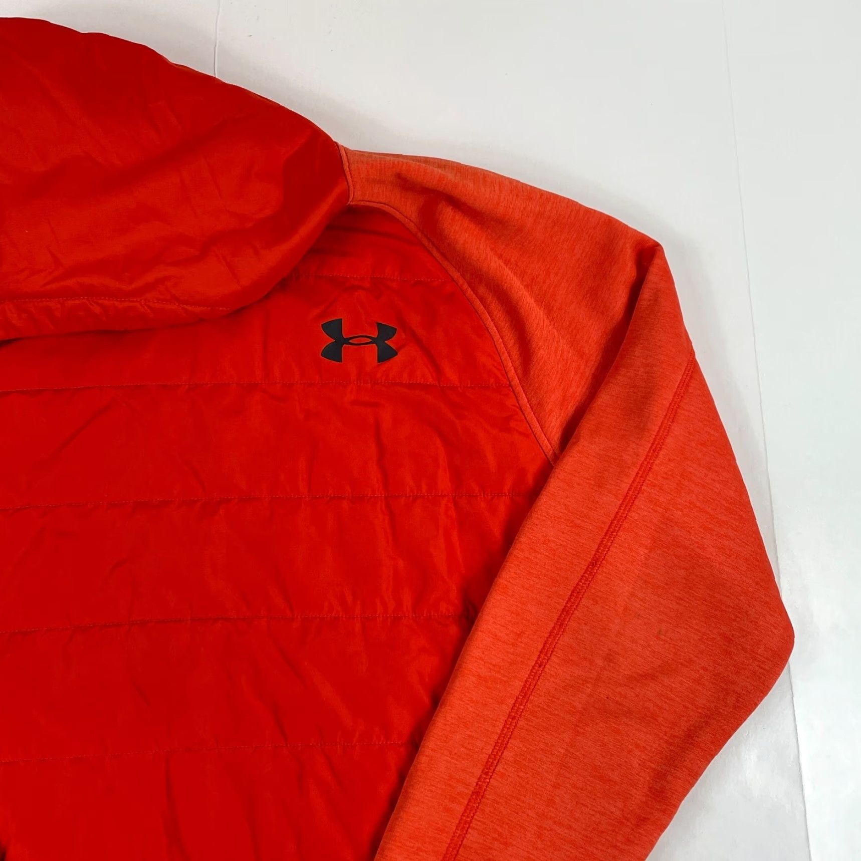 Under Armour Under Armour Hoodie Mens Small Orange ColdGear Storm Puffer Swacket Pullover Gym Size US S / EU 44-46 / 1 - 3 Thumbnail