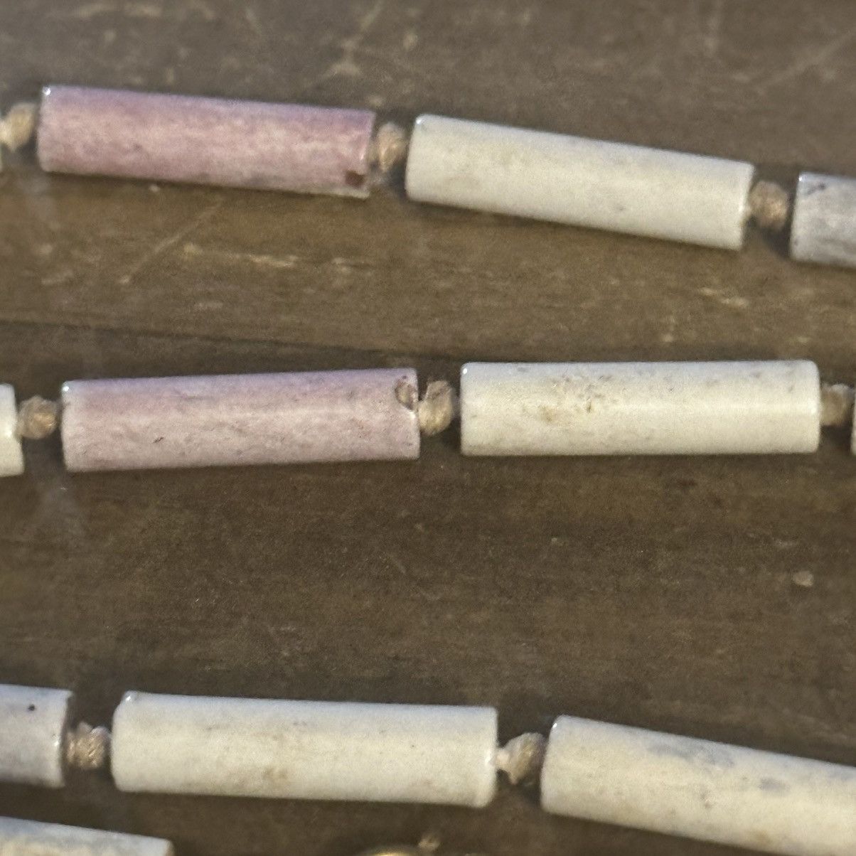Vintage Vintage porcelain tubular bead necklace Size ONE SIZE - 3 Thumbnail