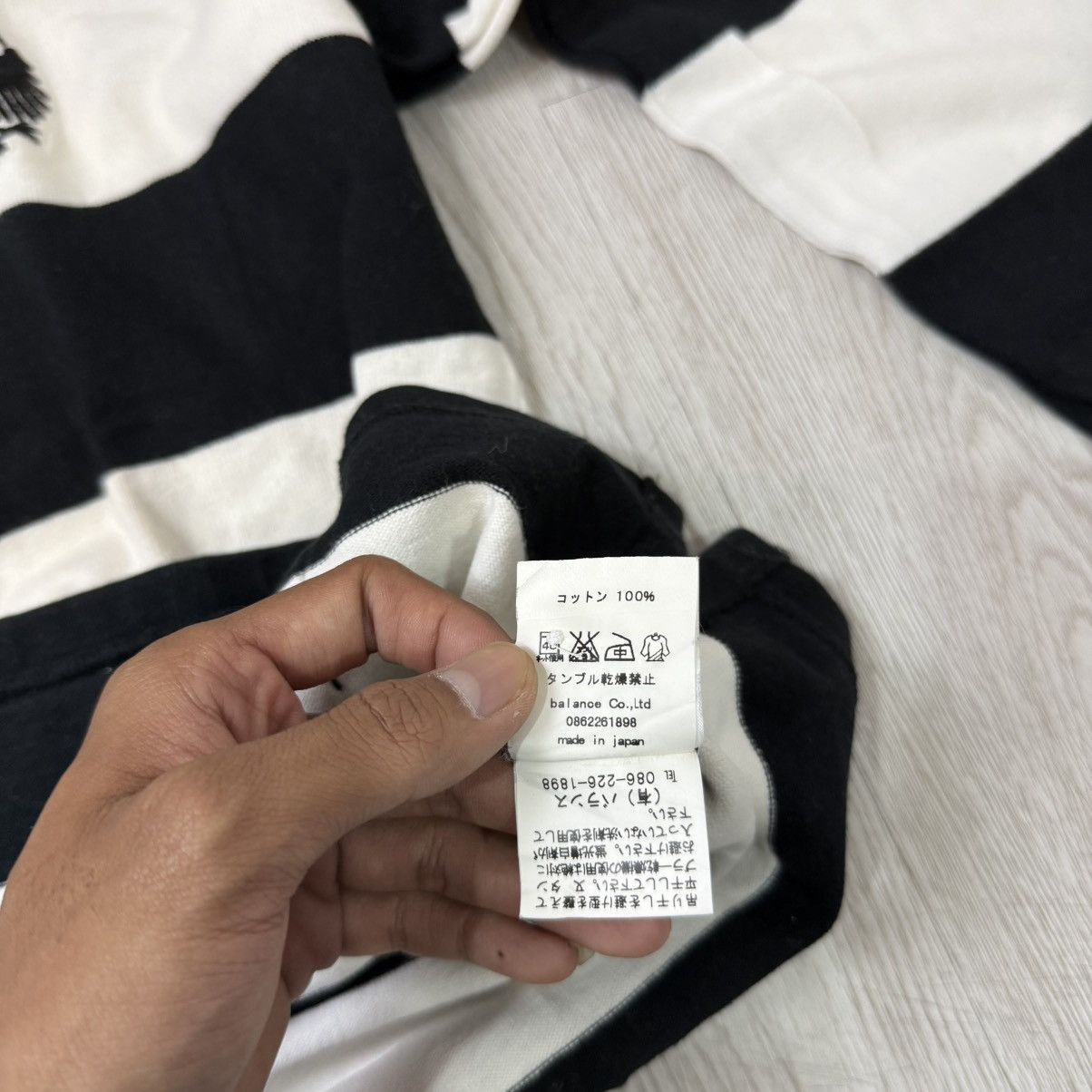 Japanese Brand Graphix supply eagle japan rugby poloshirt stripe Size US L / EU 52-54 / 3 - 7 Thumbnail