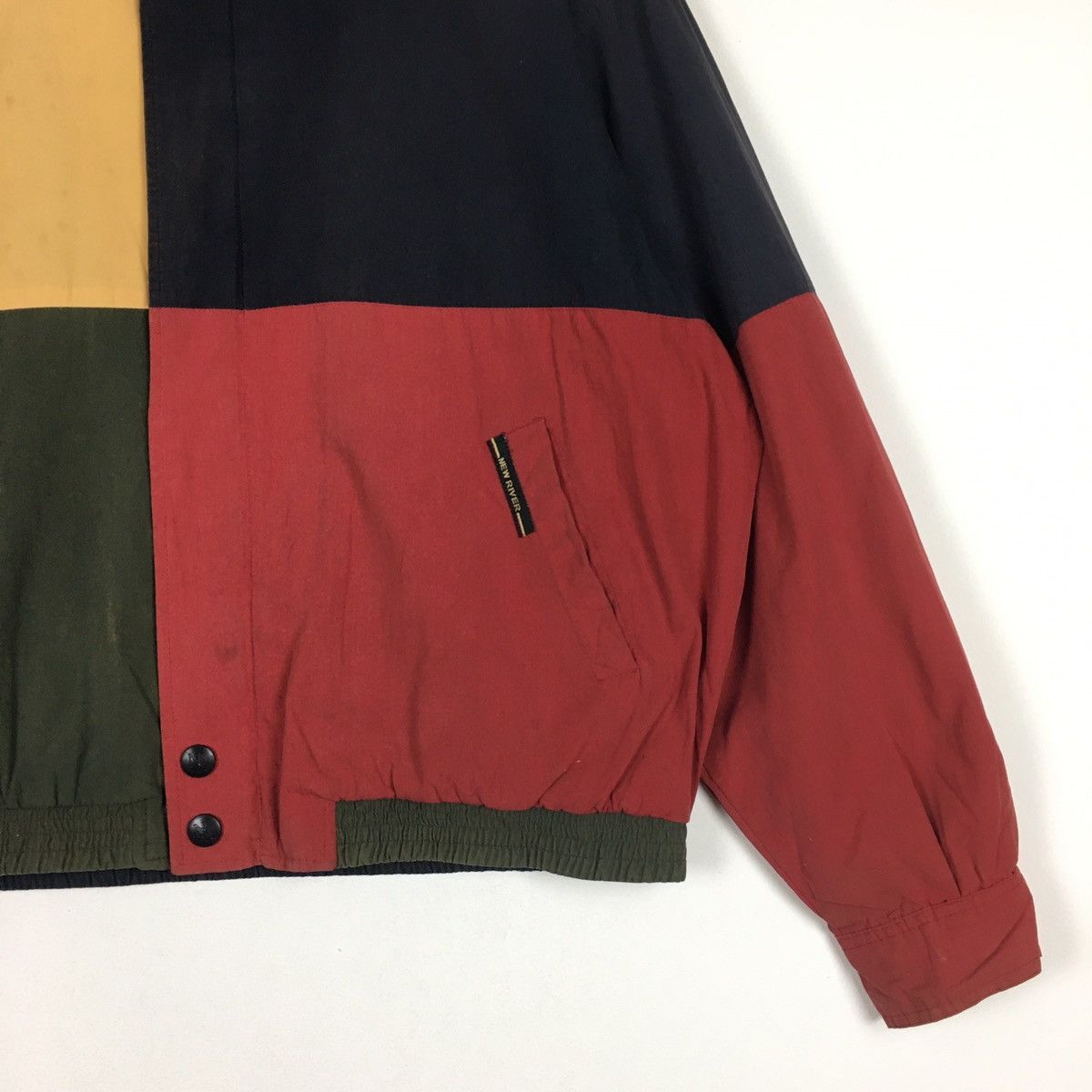 Vintage Vintage New River Colour Block Bomber Size US XL / EU 56 / 4 - 3 Thumbnail