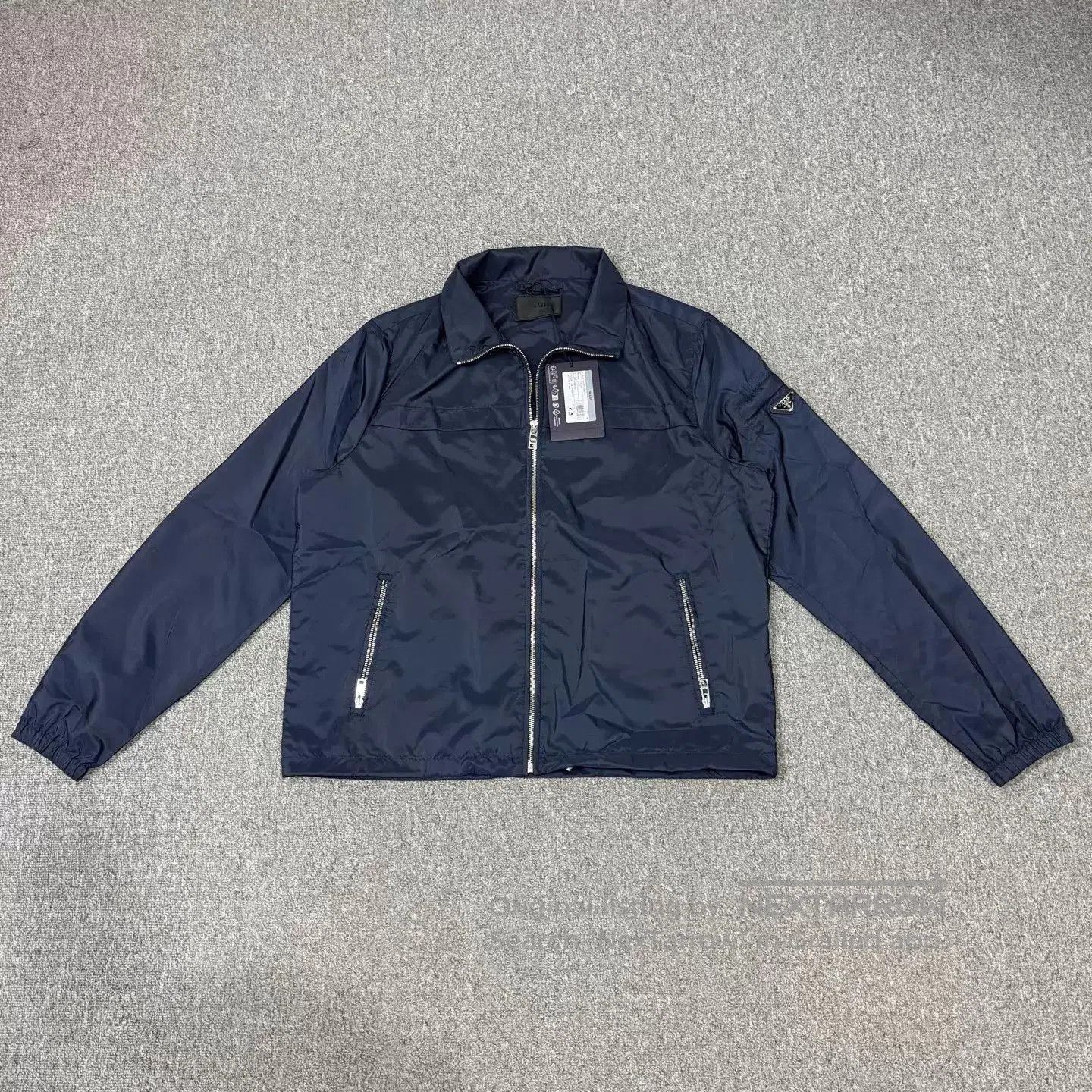 Prada Blue Lightweight Zip-Front Jacket - XL. Size US XL / EU 56 / 4 - 1 Thumbnail