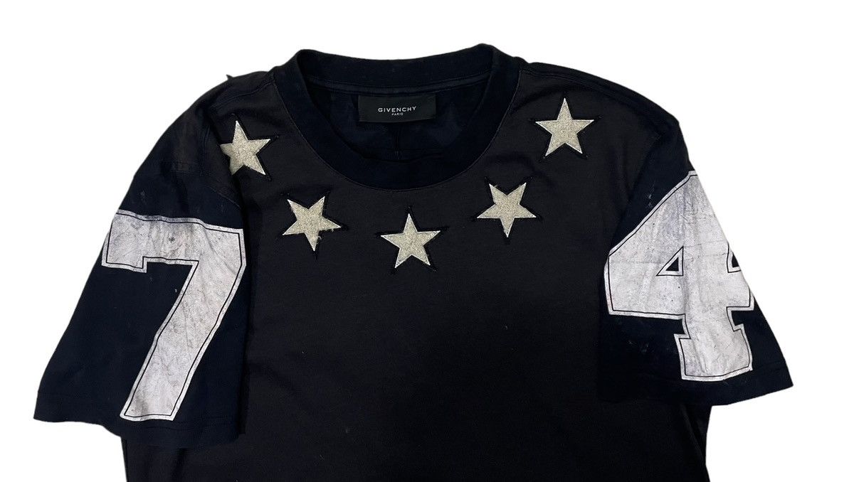 Designer × Givenchy Givenchy star 74 logos black tee Size XS / US 0-2 / IT 36-38 - 4 Thumbnail