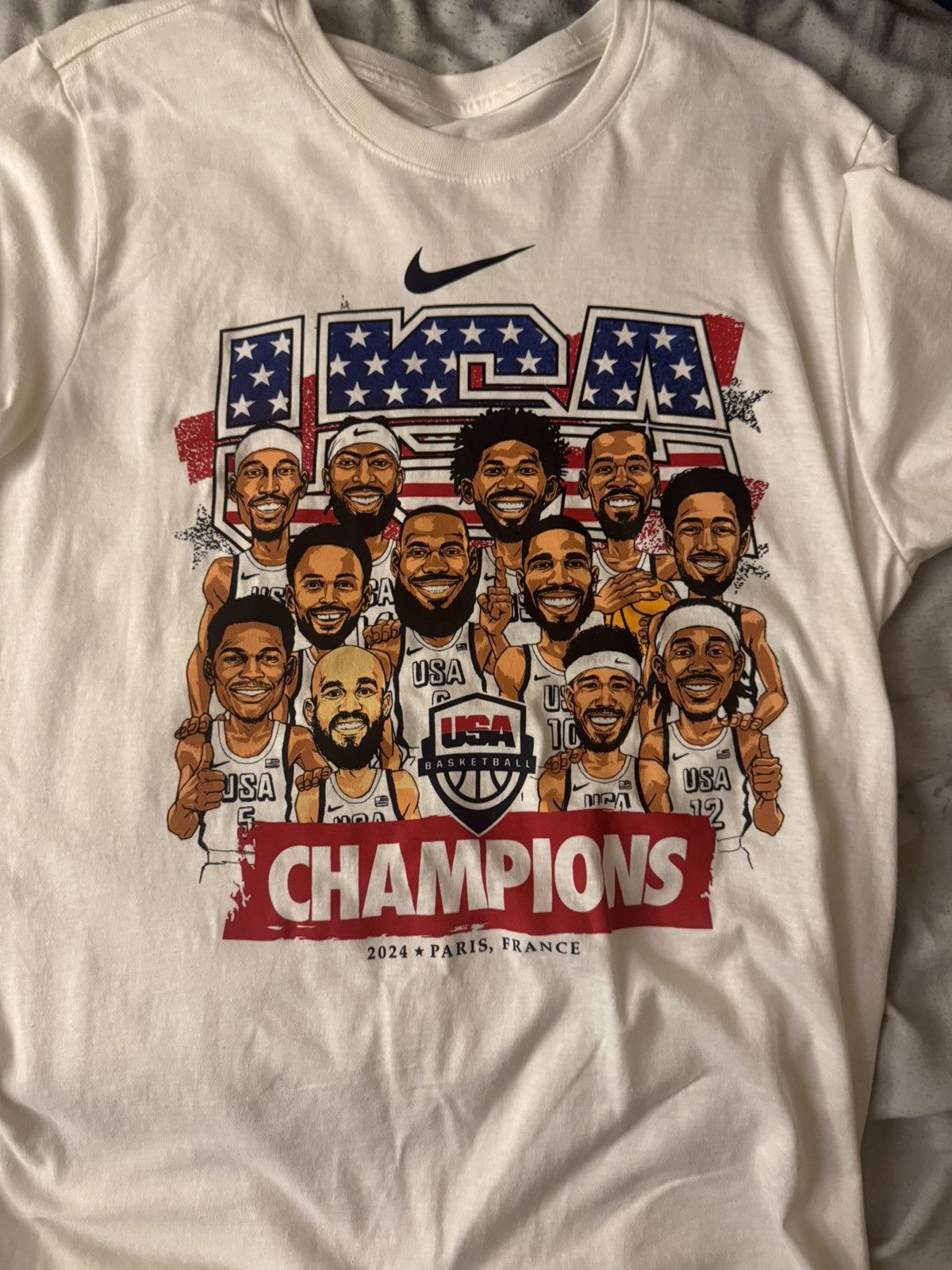 Nike 2024 Nike NBA olympic champions shirt Size US L / EU 52-54 / 3 - 1 Thumbnail