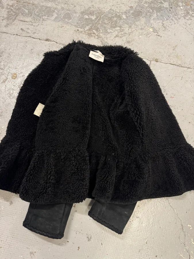 Yves Saint Laurent AW2006 Yves Saint Laurent Black Shearling Buttoned Jacket Size M / US 6-8 / IT 42-44 - 11 Thumbnail