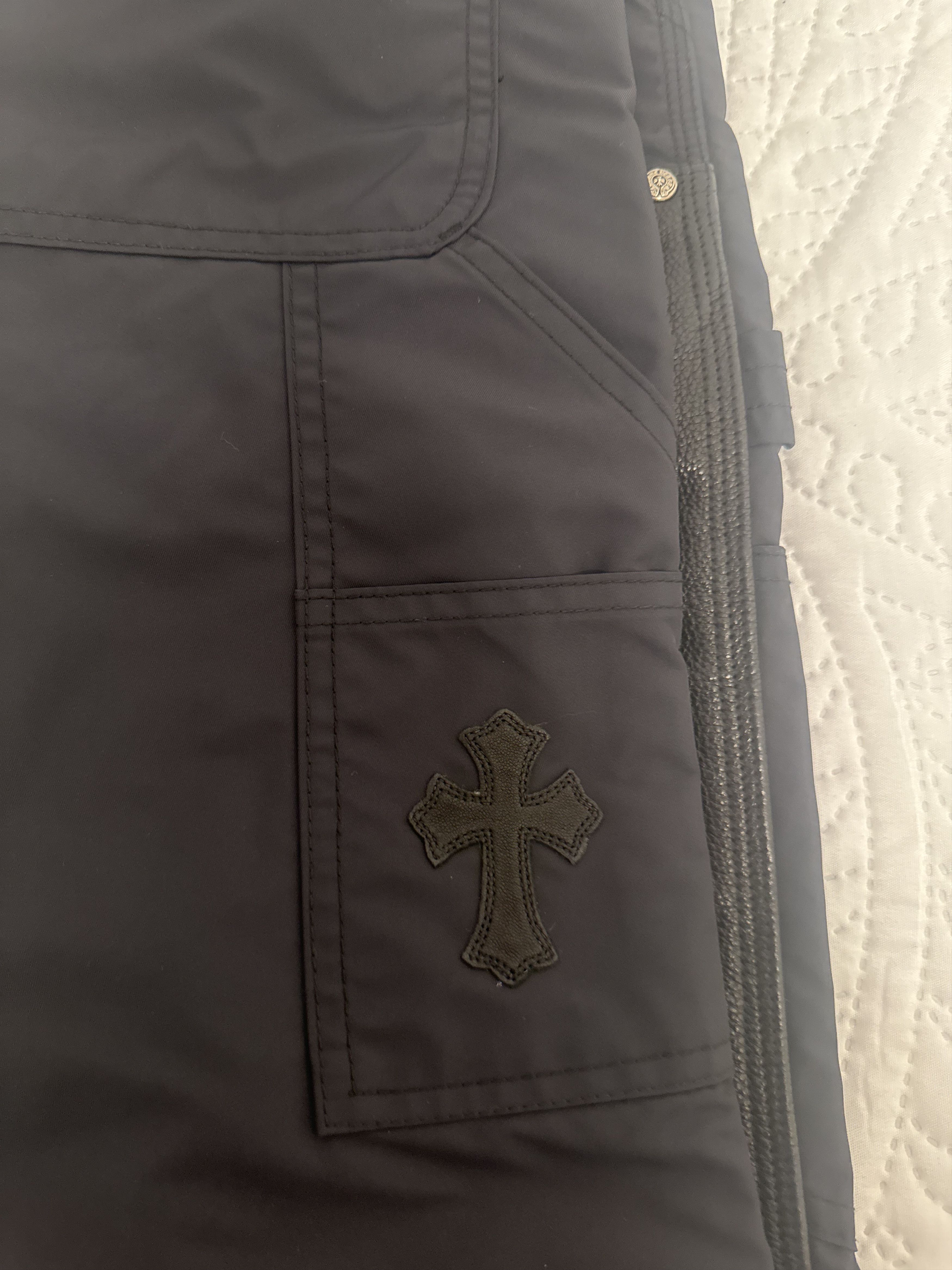 Chrome Hearts Chrome Hearts Double Knee Nylon Carpenter Pants Size US 33 - 3 Thumbnail