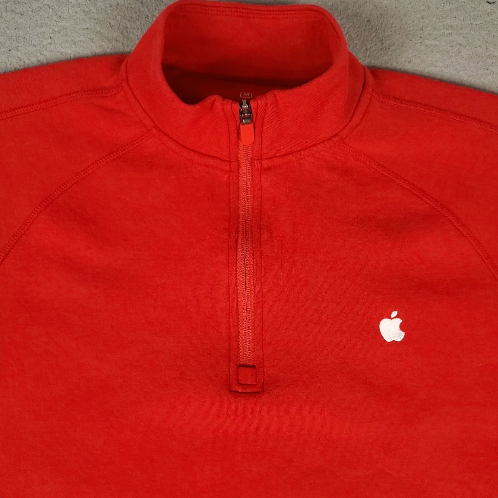 Apple Apple Mens Size Medium Red 1/4 Zip Pullover Sweater Shirt Size US M / EU 48-50 / 2 - 2 Thumbnail