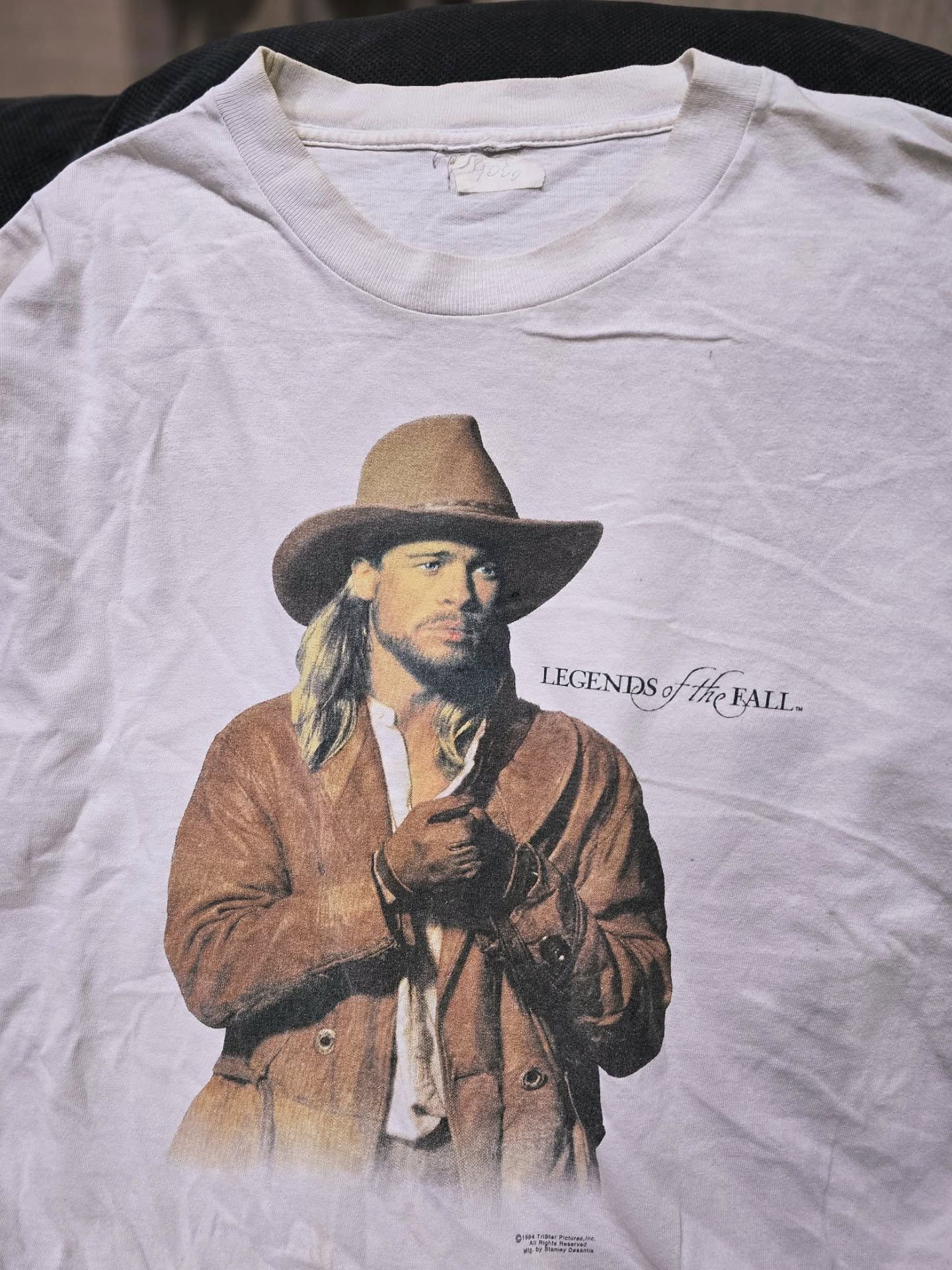 Vintage Vintage Movie Promo LEGENDS OF THE FALL, - Brad Pitt 1994s Size US XL / EU 56 / 4 - 2 Thumbnail