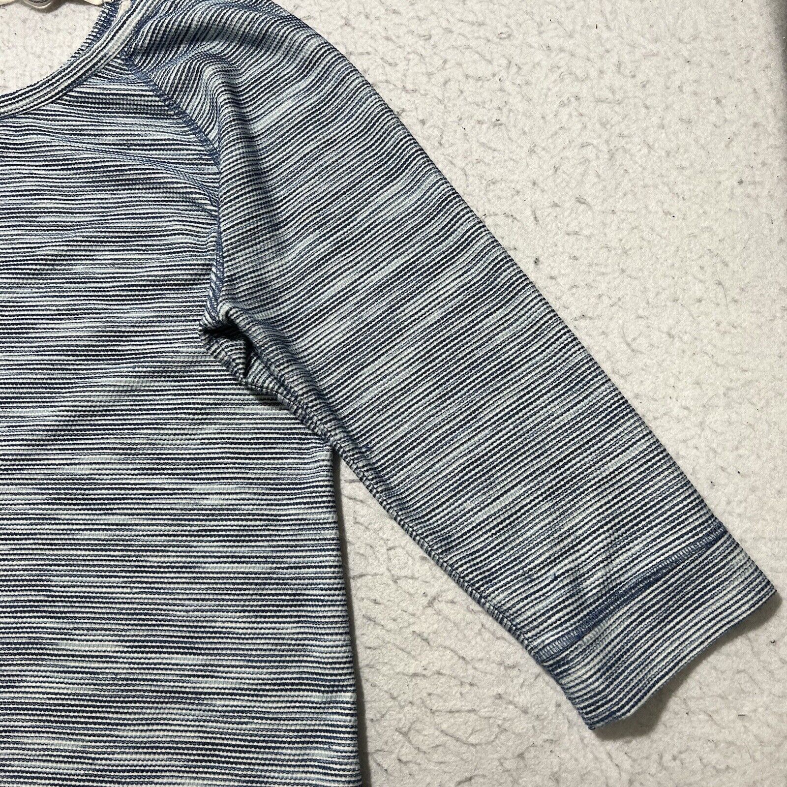 Other Talbots Tie Neck 3/4 Sleeve Pullover Blue Twist Sweater Top Size XL / US 12-14 / IT 48-50 - 6 Thumbnail