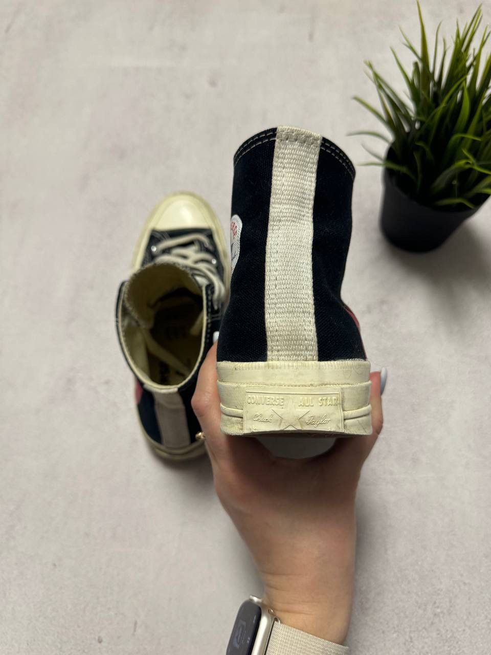 Comme des Garcons × Converse Vintage Comme Des Garcons Converse Sneakers High 36.5 37 Size US 6 / IT 36 - 6 Thumbnail