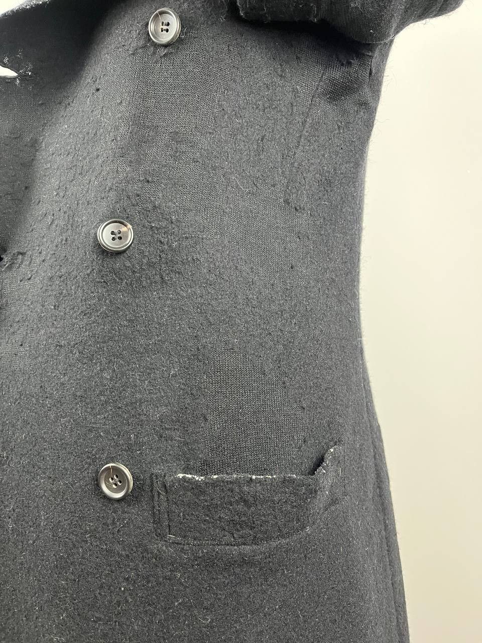 Yohji Yamamoto Worn Condition Archival Yohji Yamamoto Distressed Wool Coat Size US XS / EU 42 / 0 - 11 Thumbnail