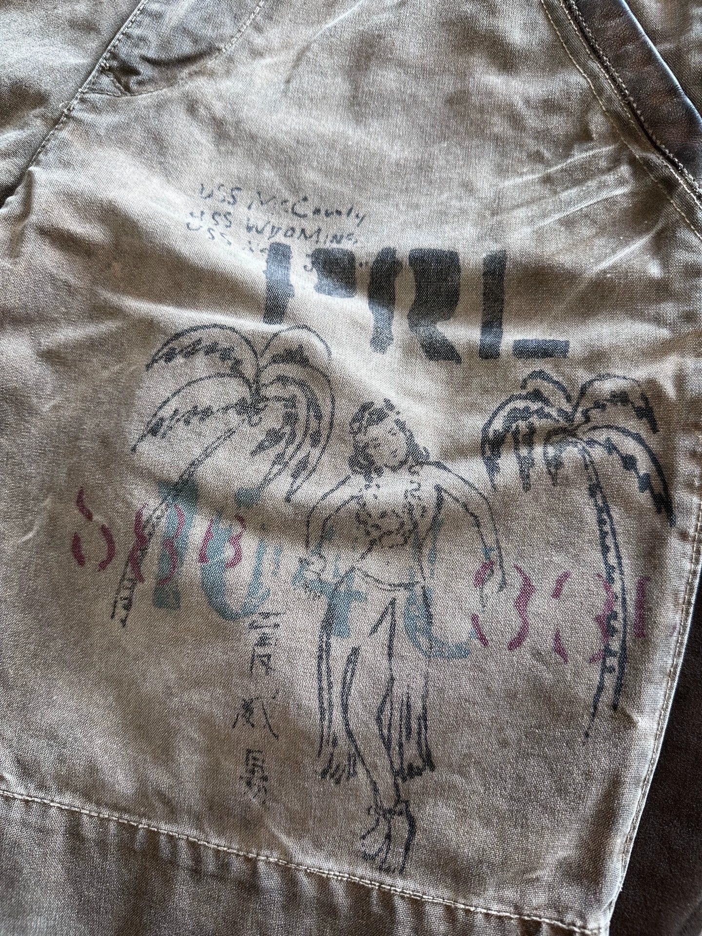Polo Ralph Lauren Vintage 90s Ralph Lauren Military Leather Panel Shorts Size US 28 / EU 44 - 3 Thumbnail