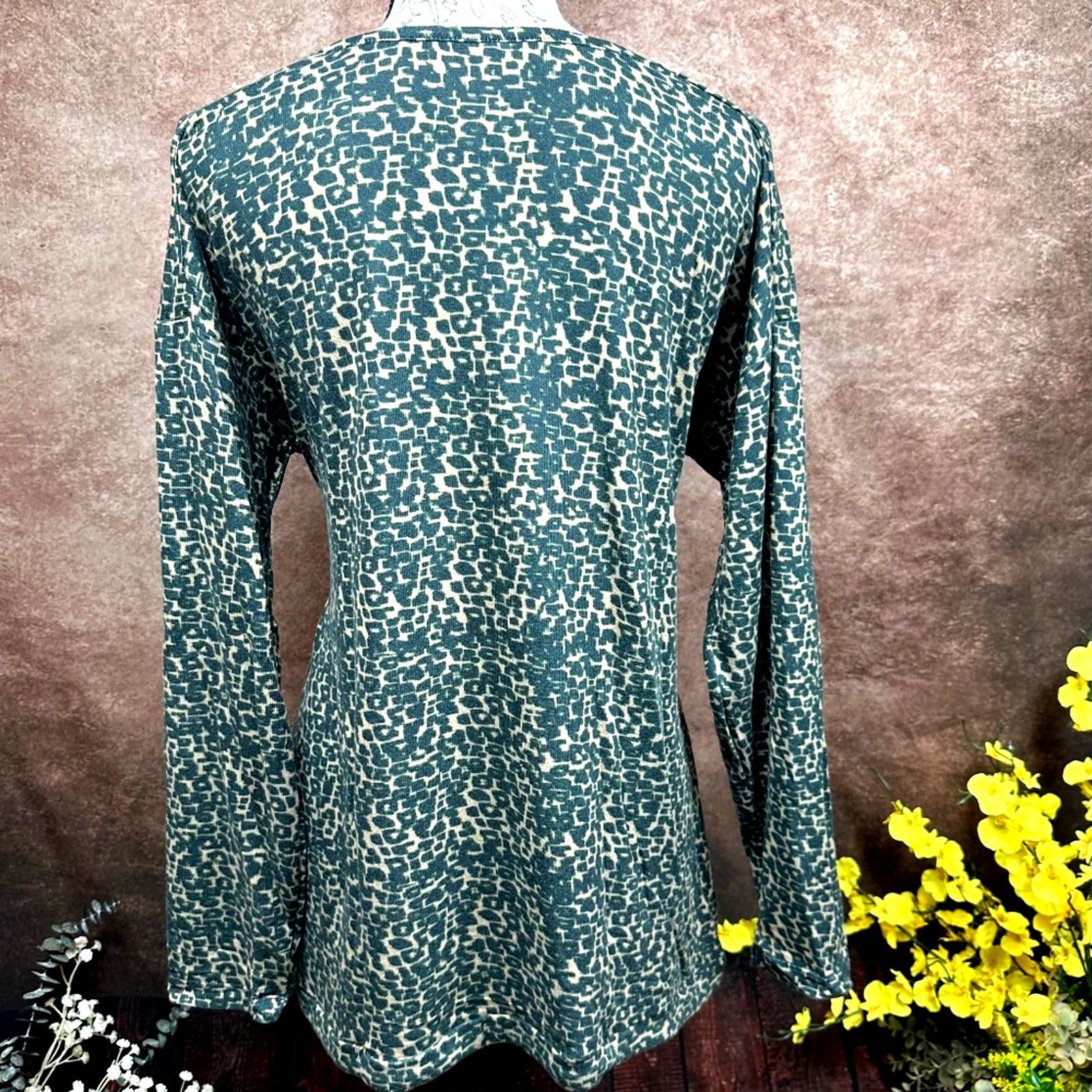 Other Retreat Rhonda Shear Drawstring Hem Tunic Animal Print L Size L / US 10 / IT 46 - 11 Thumbnail