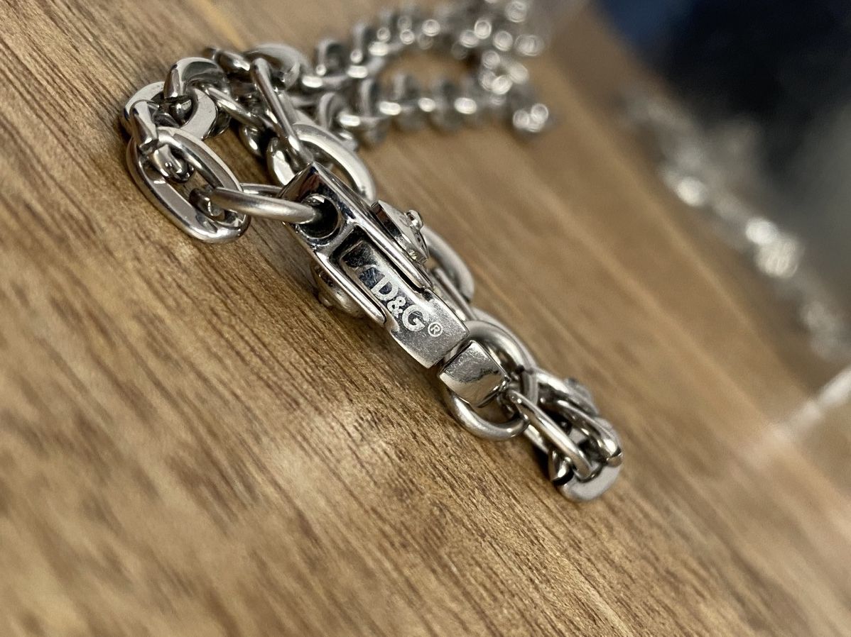 Dolce & Gabbana D&G dogtag chain military steel