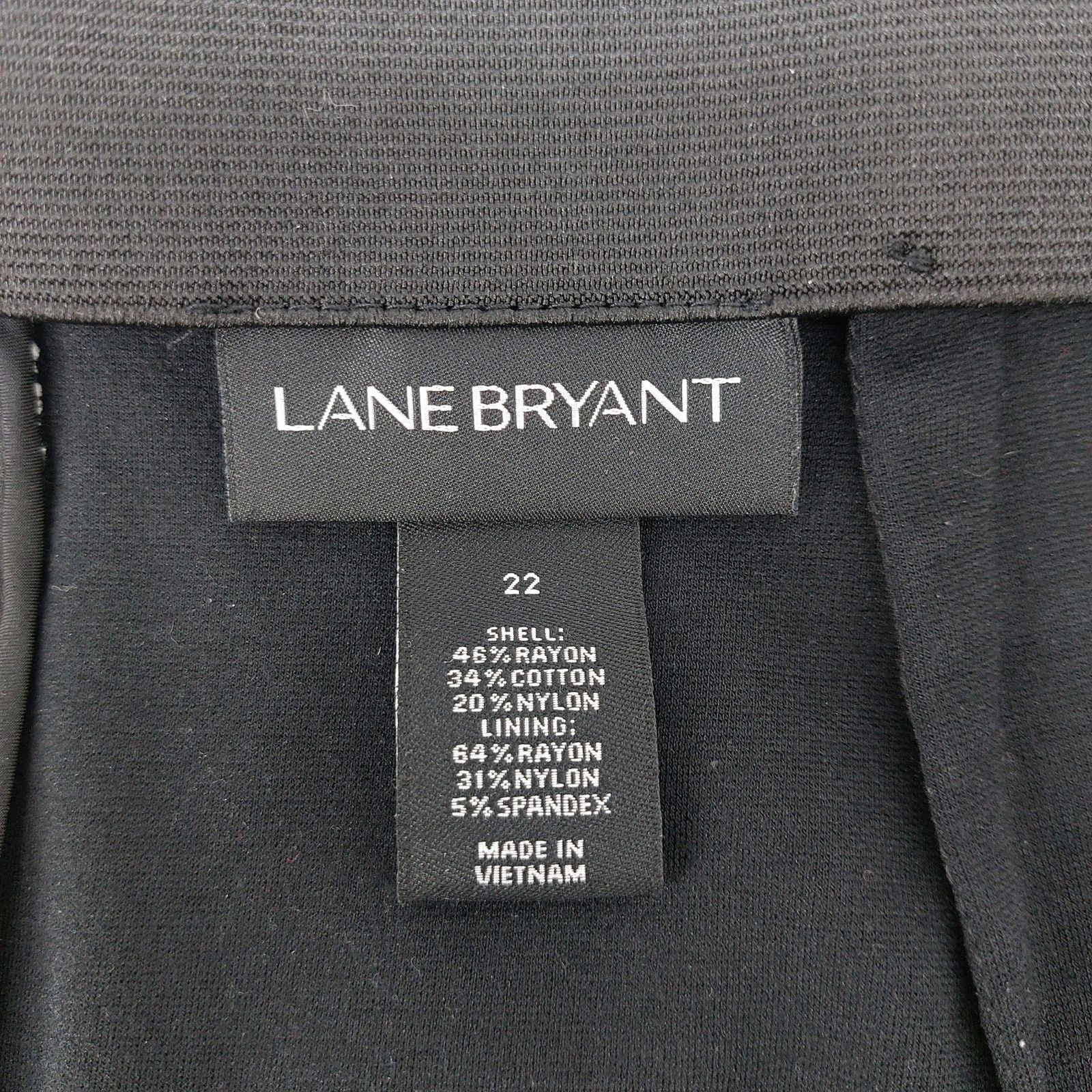 Other Lane Bryant Black & White Pencil Skirt Glam Preppy Size 22 Size 42" / US 20 - 3 Thumbnail