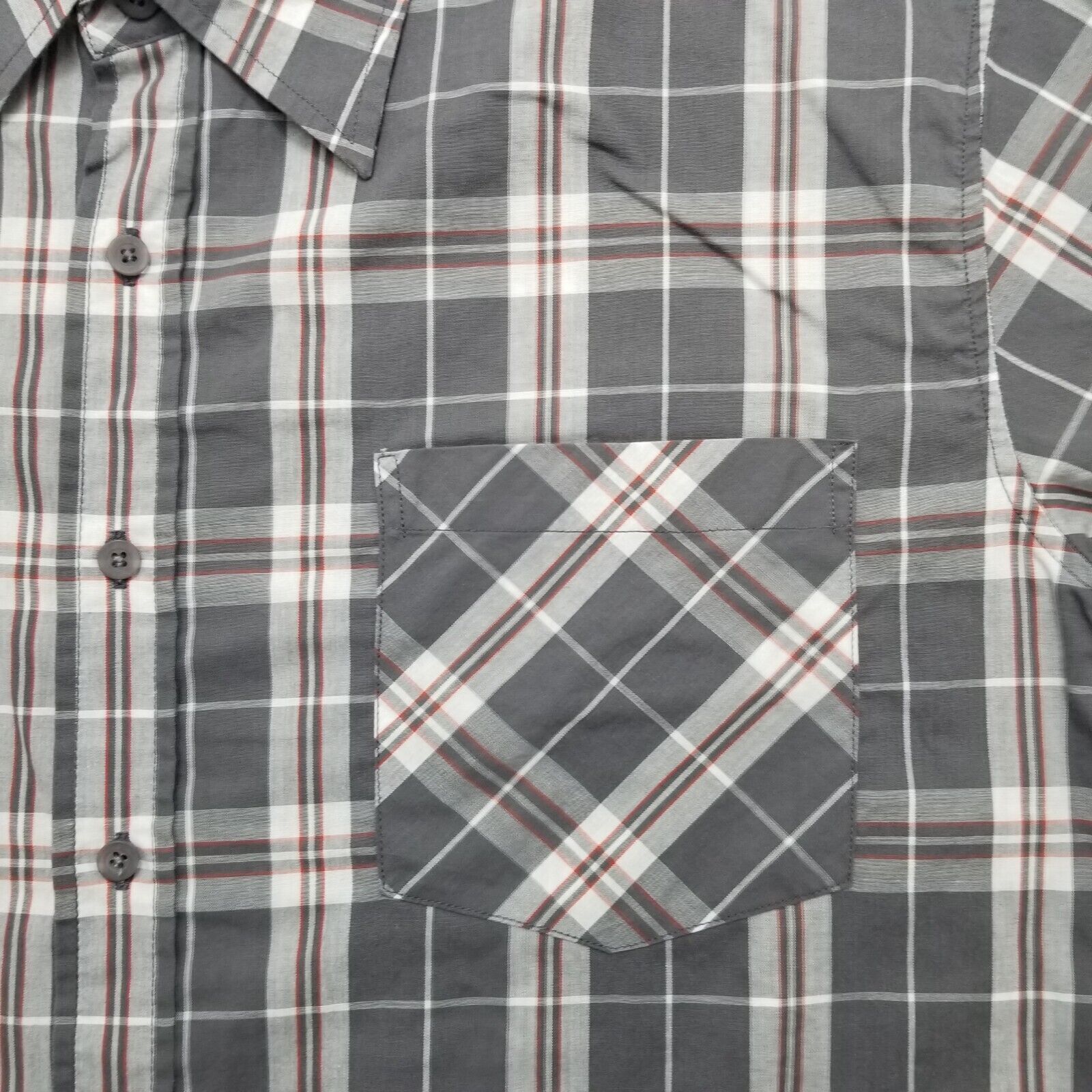 Anchor Blue Anchor Blue Shirt Mens XL Plaid Button Up Short Sleeve Size US XL / EU 56 / 4 - 3 Thumbnail