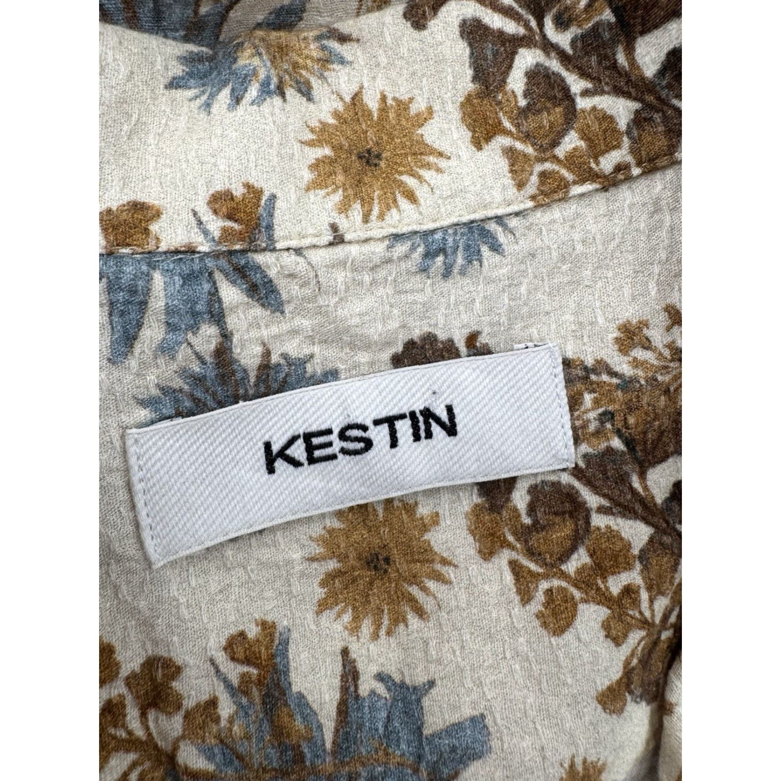 destin Kestin - Floral Mens L Shirt Button-Up Short Sleeve EXCELLENT Multicolor Pattern Flower - Mens L Shirt Floral Button-Up - 90s? Size US M / EU 48-50 / 2 - 4 Thumbnail